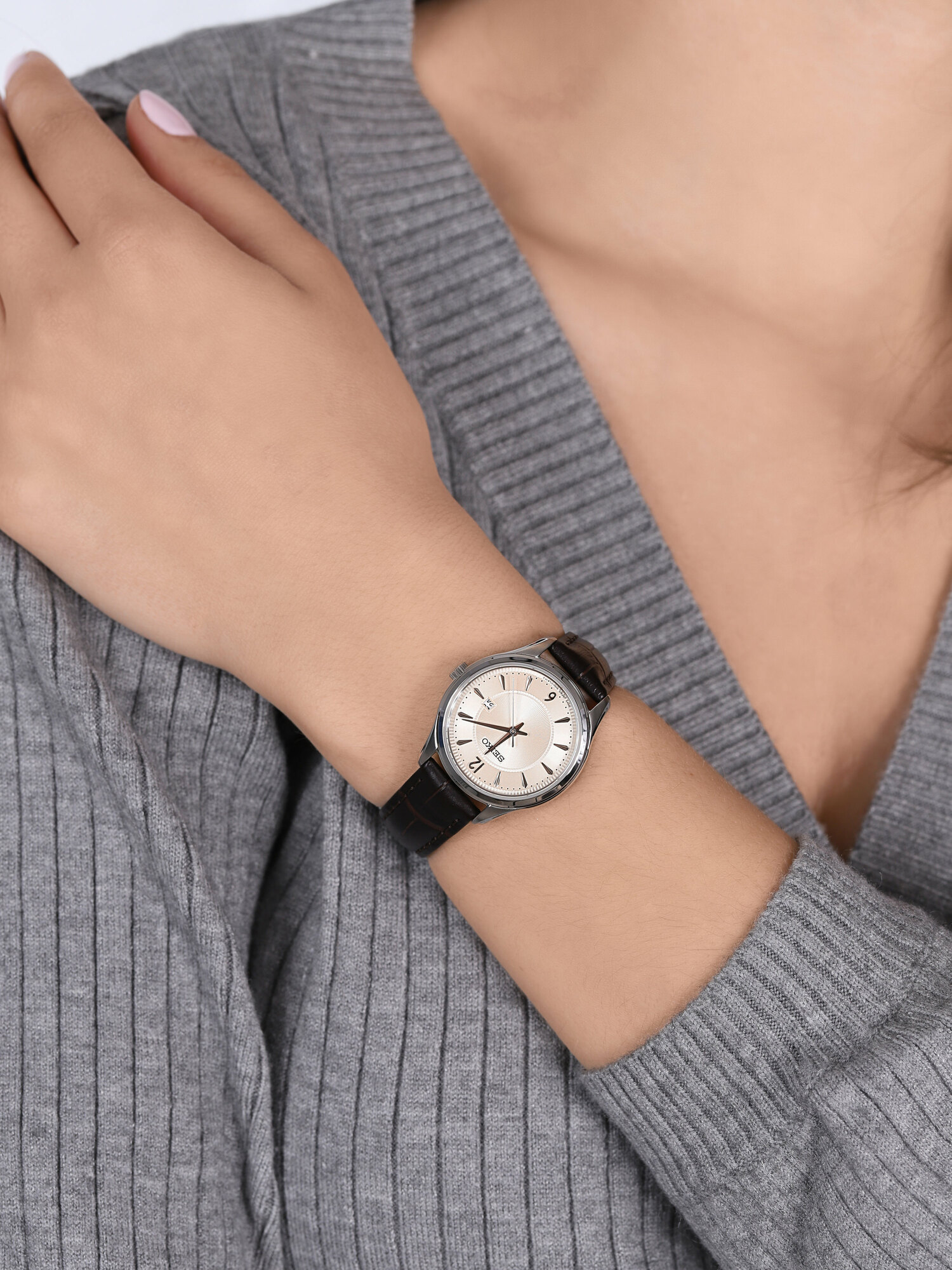 Seiko SUR427P1 Classic Lady zegarek klasyczny Classic - miniatura 3