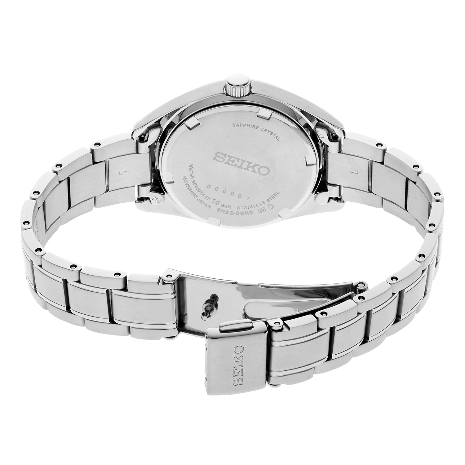Seiko SUR531P1 zegarek srebrny klasyczny Classic bransoleta - miniatura 4