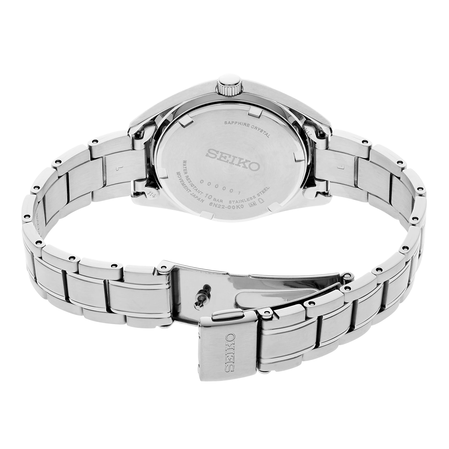 Seiko SUR533P1 zegarek srebrny klasyczny Classic bransoleta