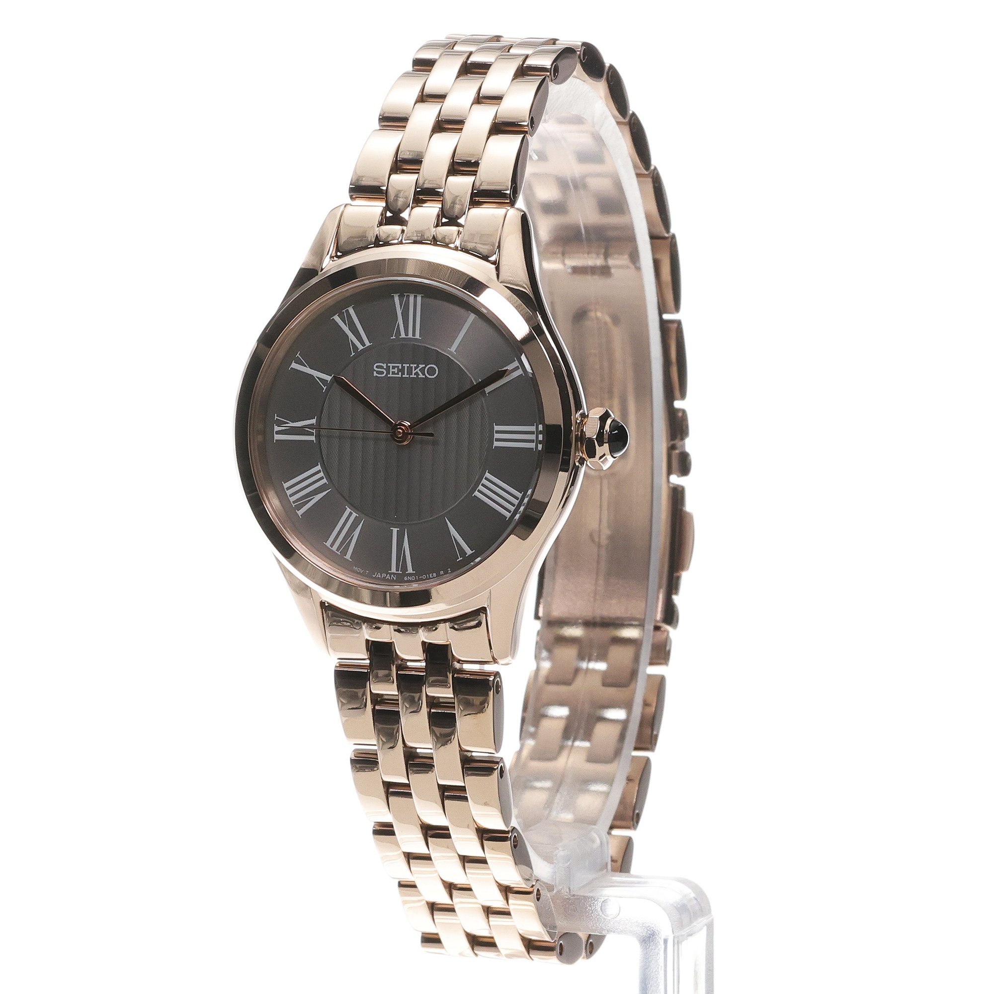 Seiko SUR614P1 zegarek różowe złoto klasyczny Classic bransoleta - miniatura 2