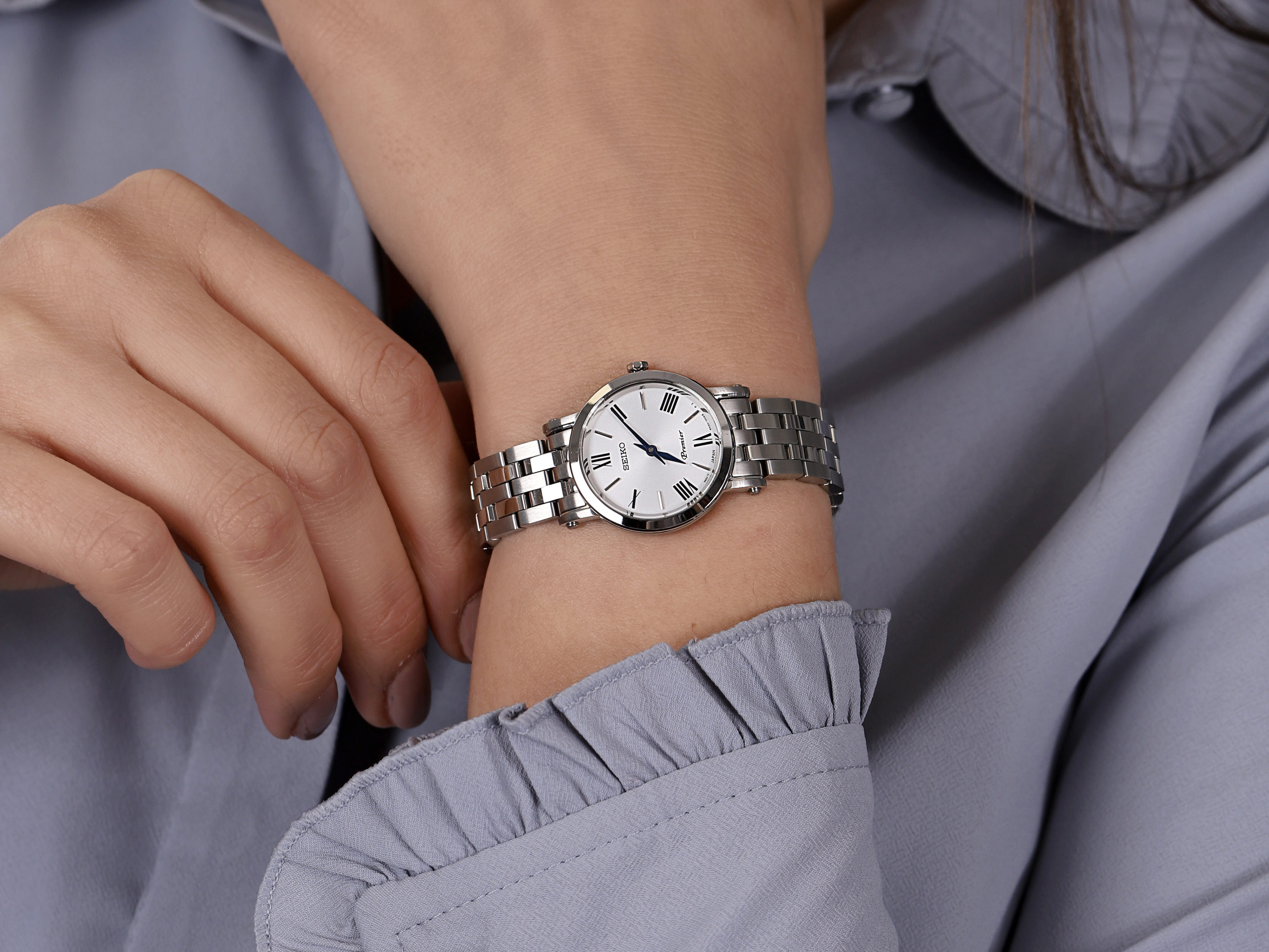 Seiko SWR025P1 Premier Quartz Lady zegarek klasyczny Premier - miniatura 4