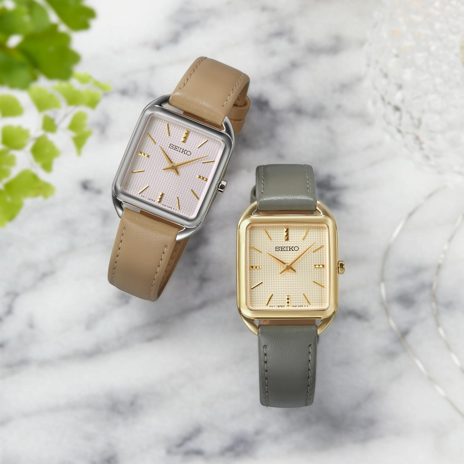 Seiko SWR089P1 Lady Square zegarek klasyczny Classic - miniatura 7