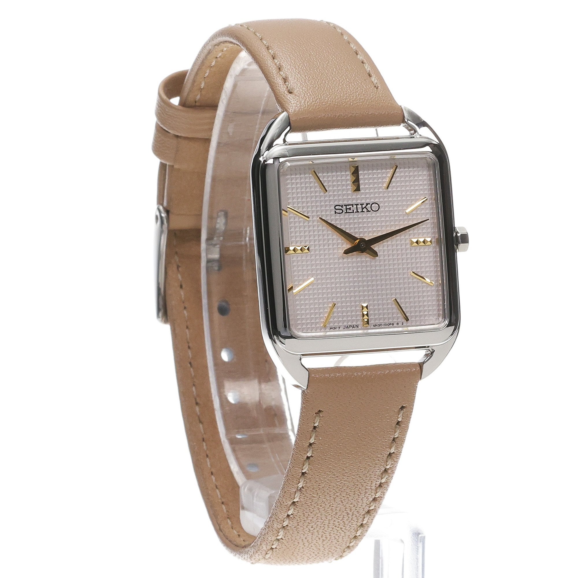 Seiko SWR089P1 zegarek srebrny klasyczny Classic pasek - miniatura 3