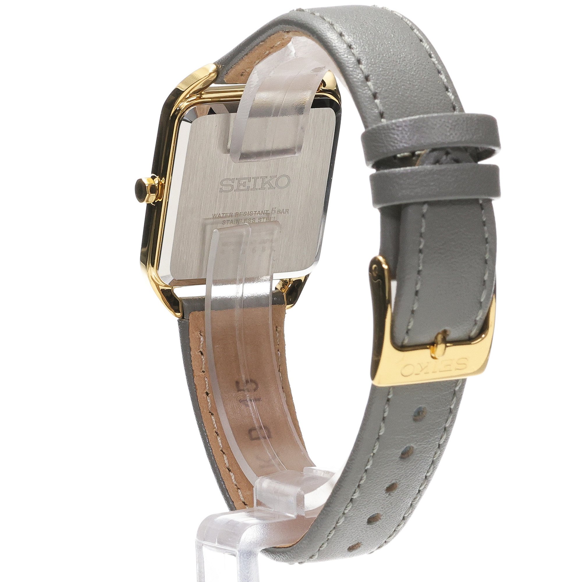 Seiko SWR090P1 Classic Lady Square zegarek damski klasyczny mineralne - miniatura 4