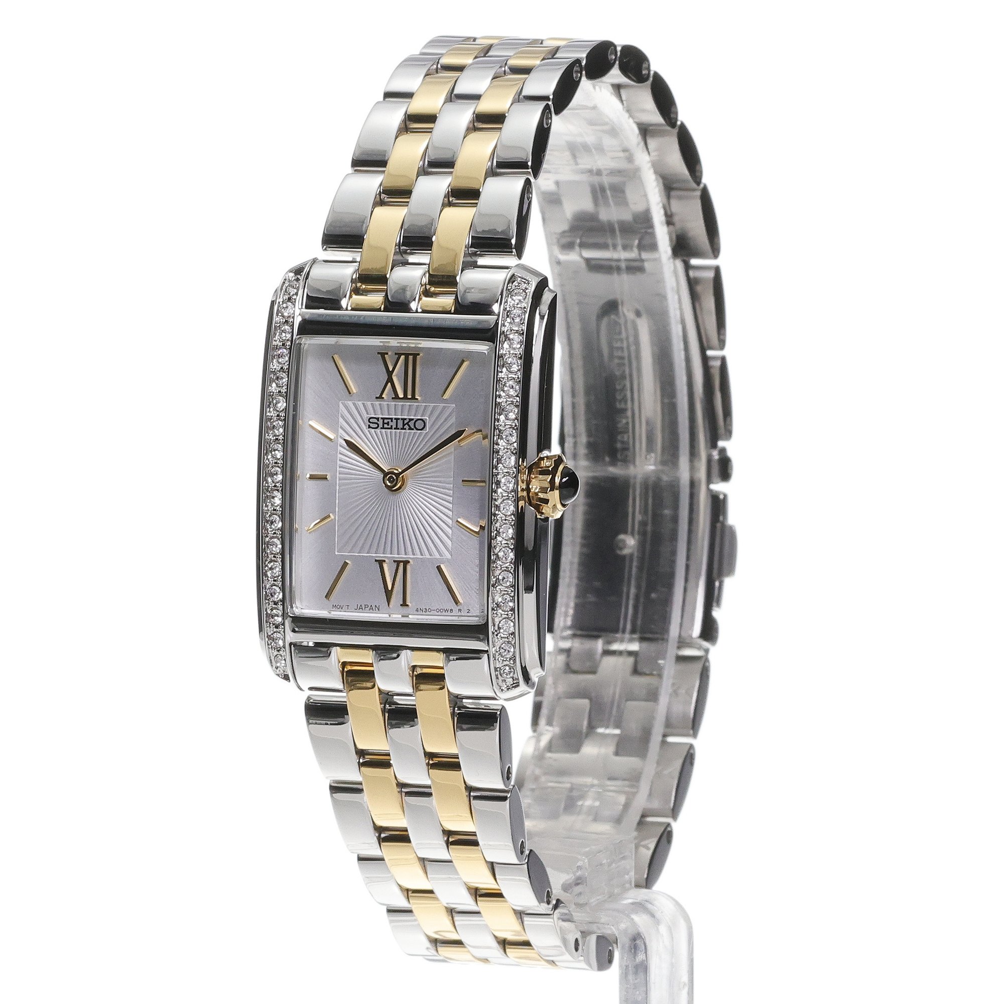 Seiko SWR093P1 zegarek srebrny klasyczny Classic bransoleta