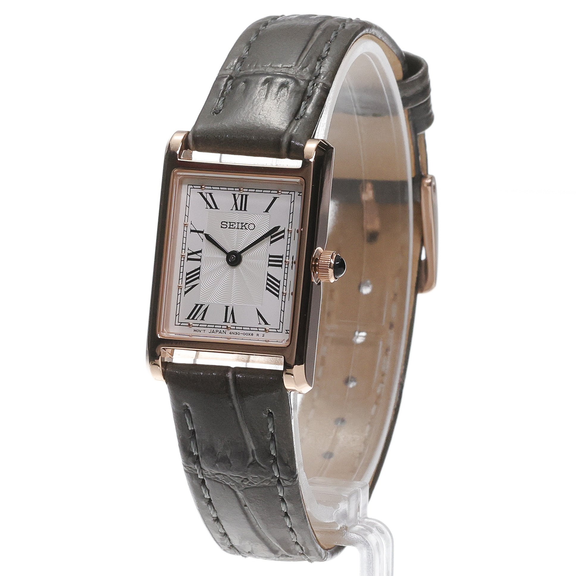 Seiko SWR096P1 zegarek różowe złoto klasyczny Classic pasek