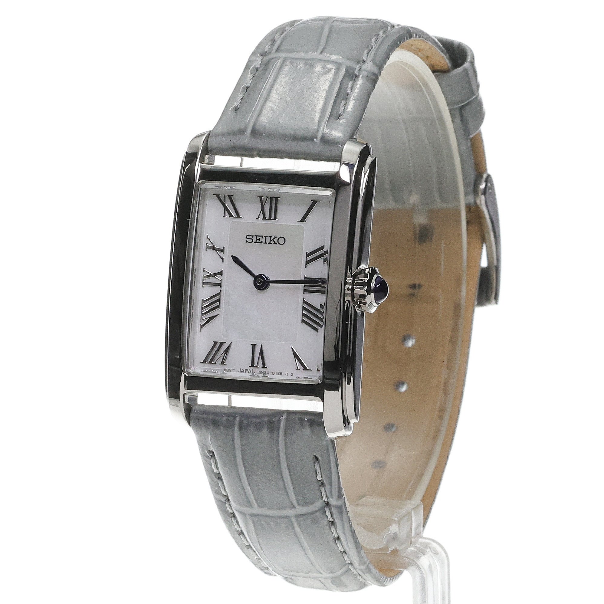 Seiko SWR099P1 zegarek srebrny klasyczny Classic pasek