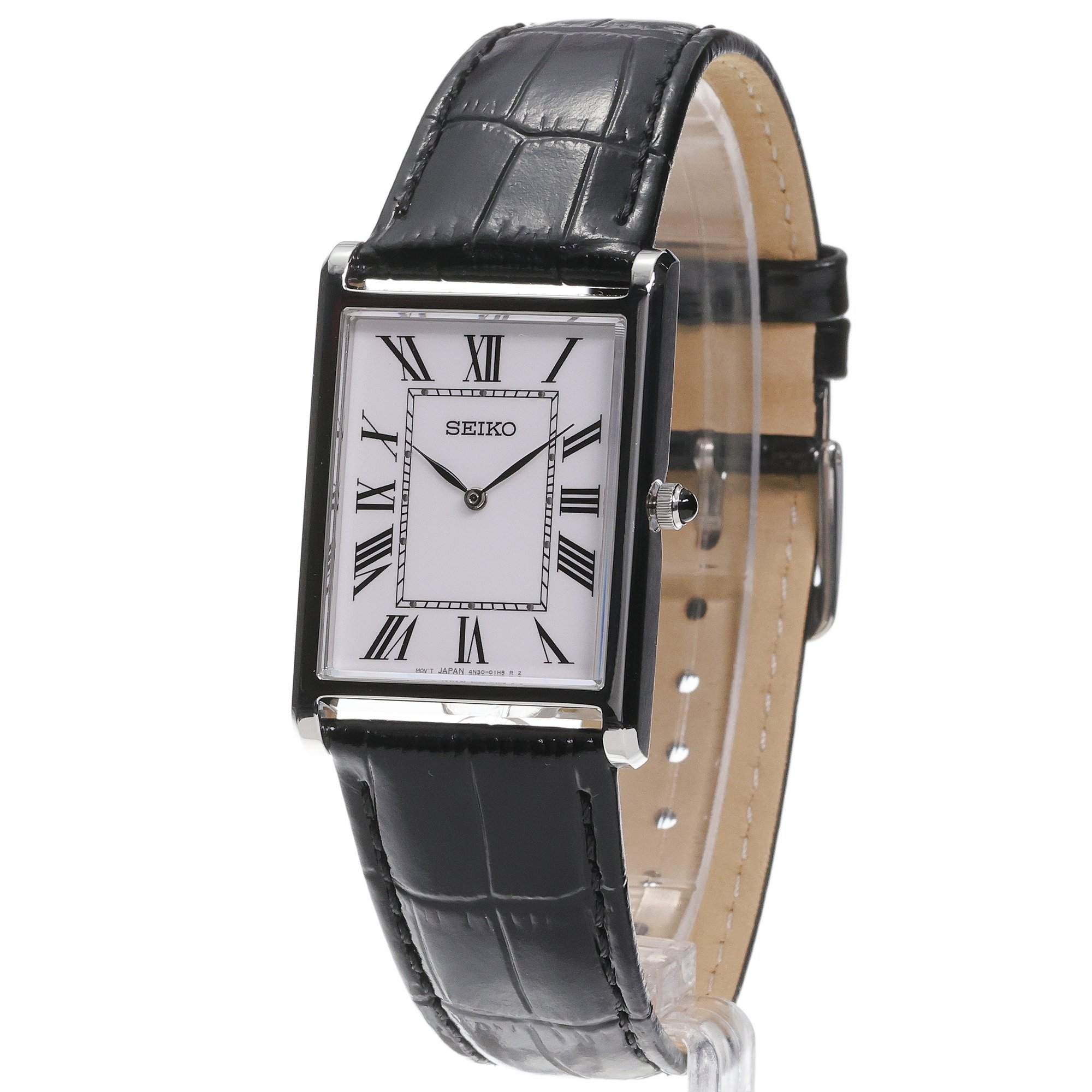 Seiko SWR103P1 zegarek srebrny klasyczny Damskie pasek