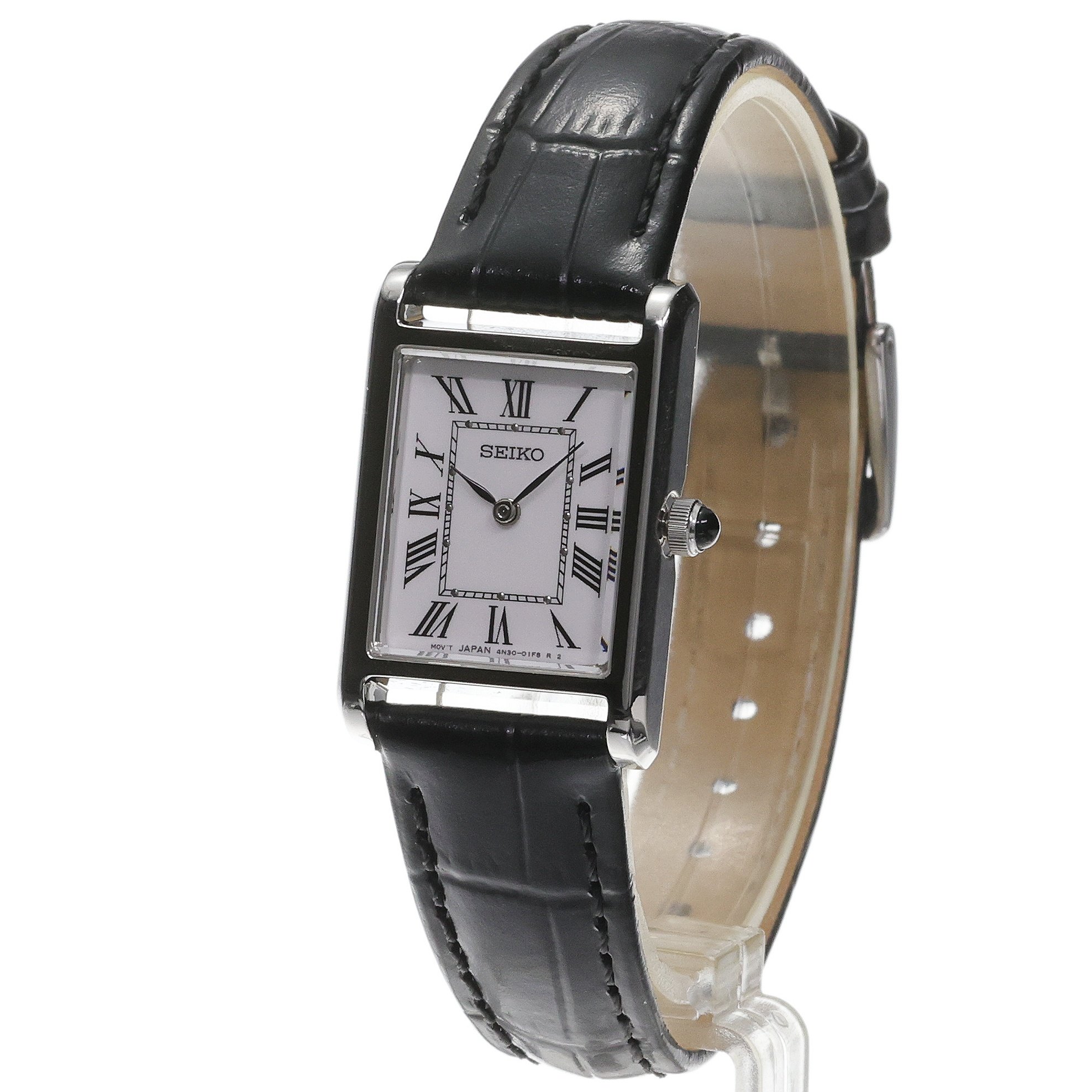 Seiko SWR107P1 zegarek srebrny Damskie pasek
