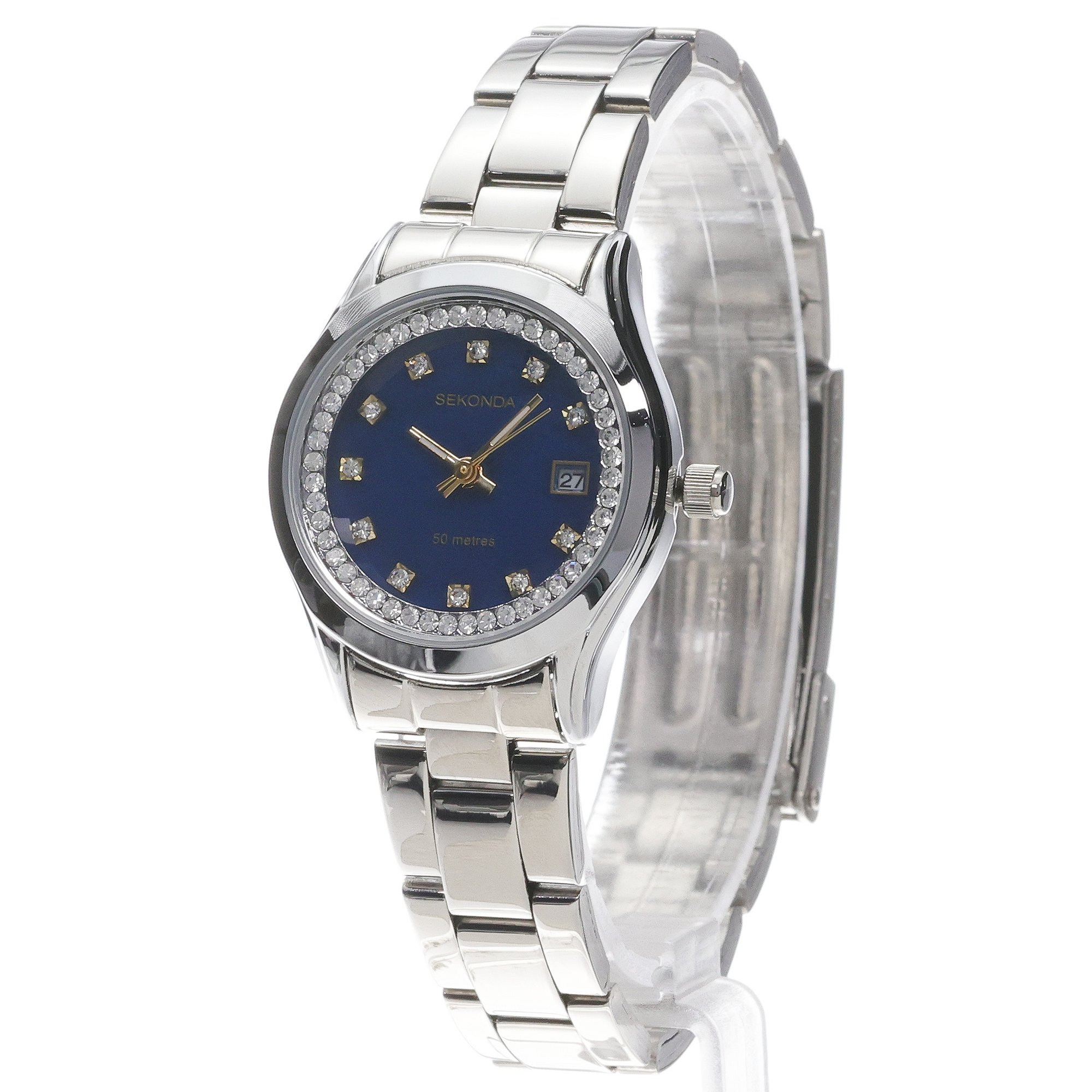 Sekonda 2147 Dress Dress elegancki zegarek srebrny - miniatura 2