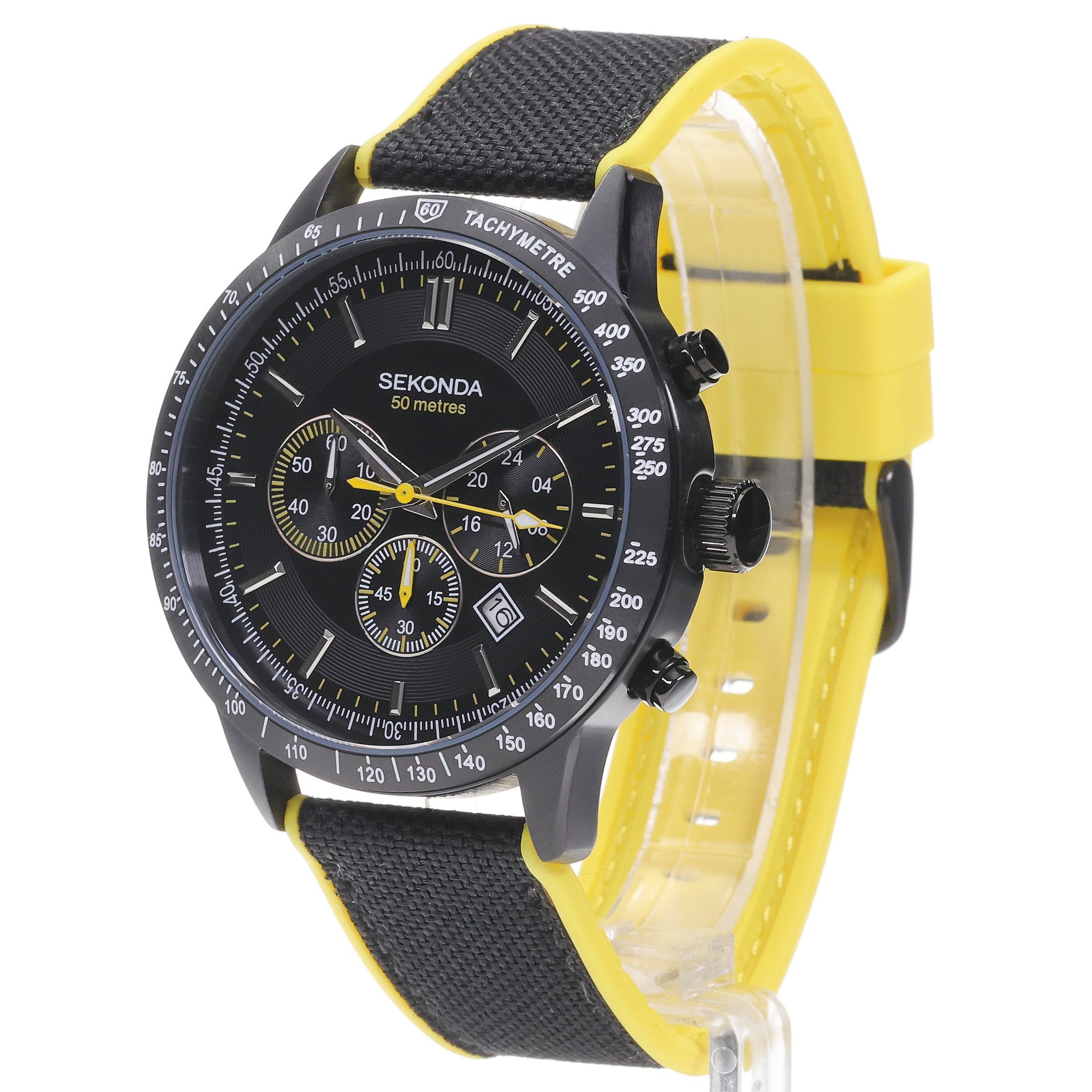 Sekonda 30018 Sports sportowy zegarek czarny - miniatura 2