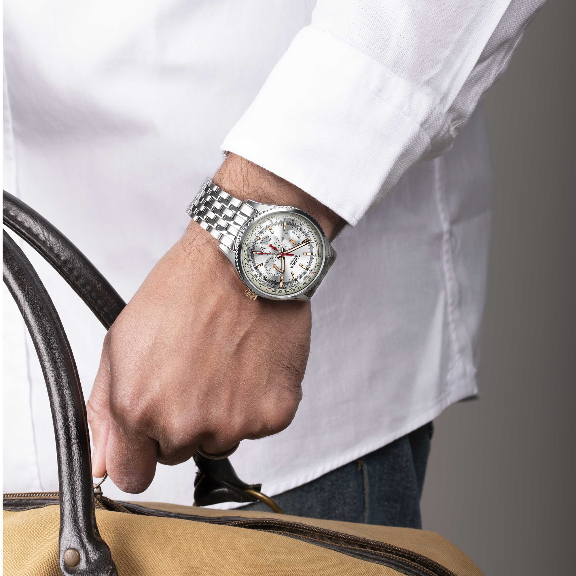 Sekonda 30043 zegarek elegancki Pilot - miniatura 5