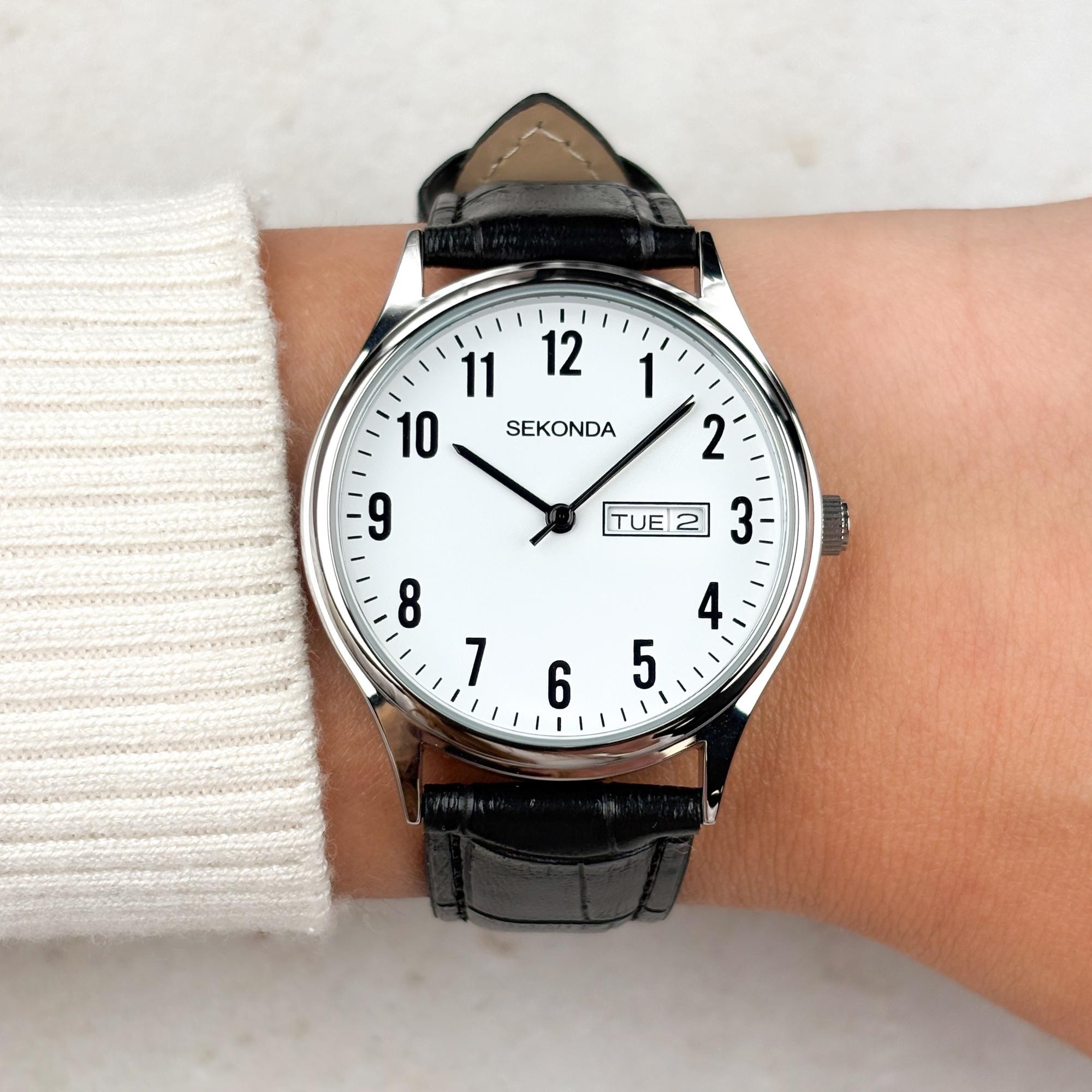Sekonda 30121 Classic klasyczny zegarek srebrny