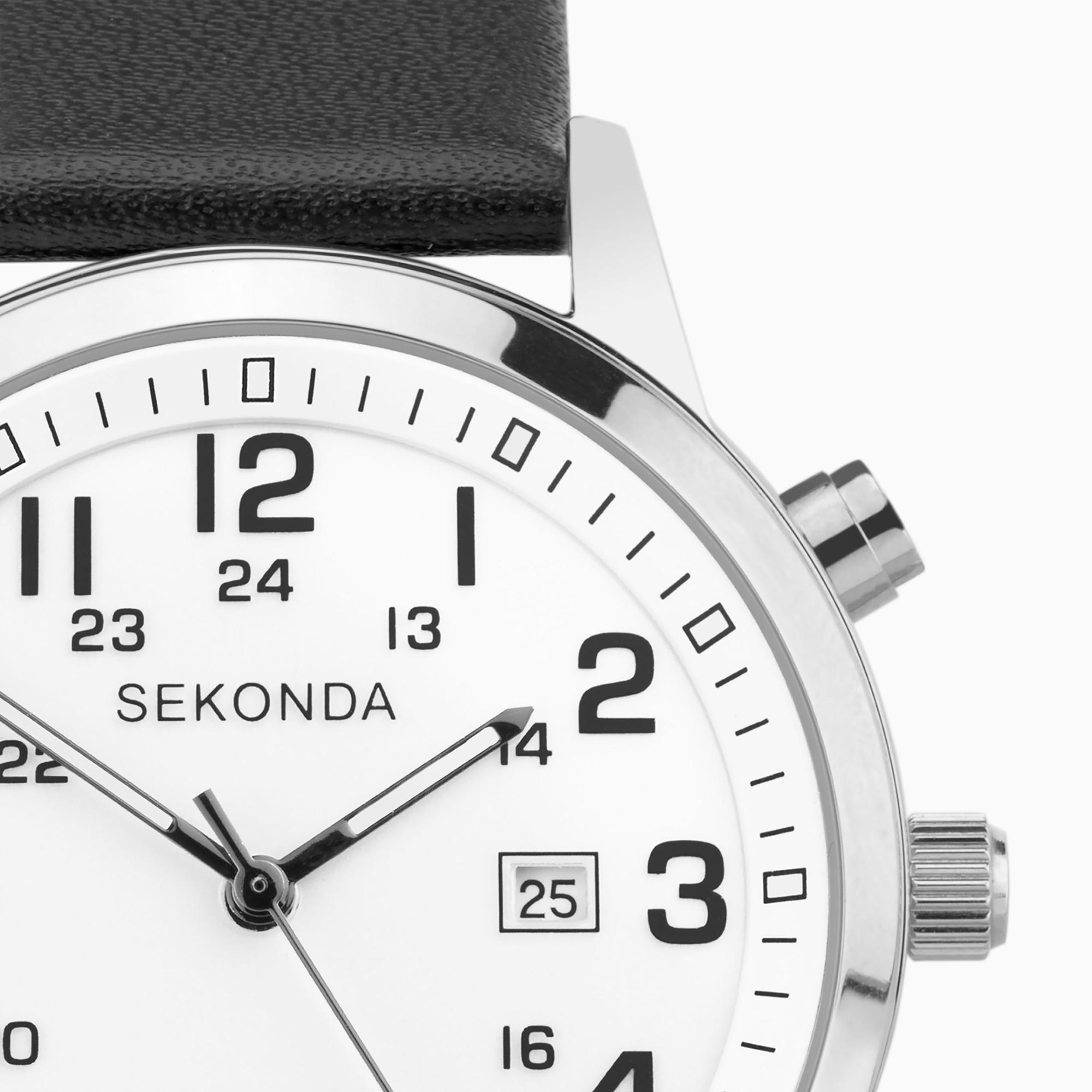 Sekonda 30125 Classic klasyczny zegarek srebrny - miniatura 9