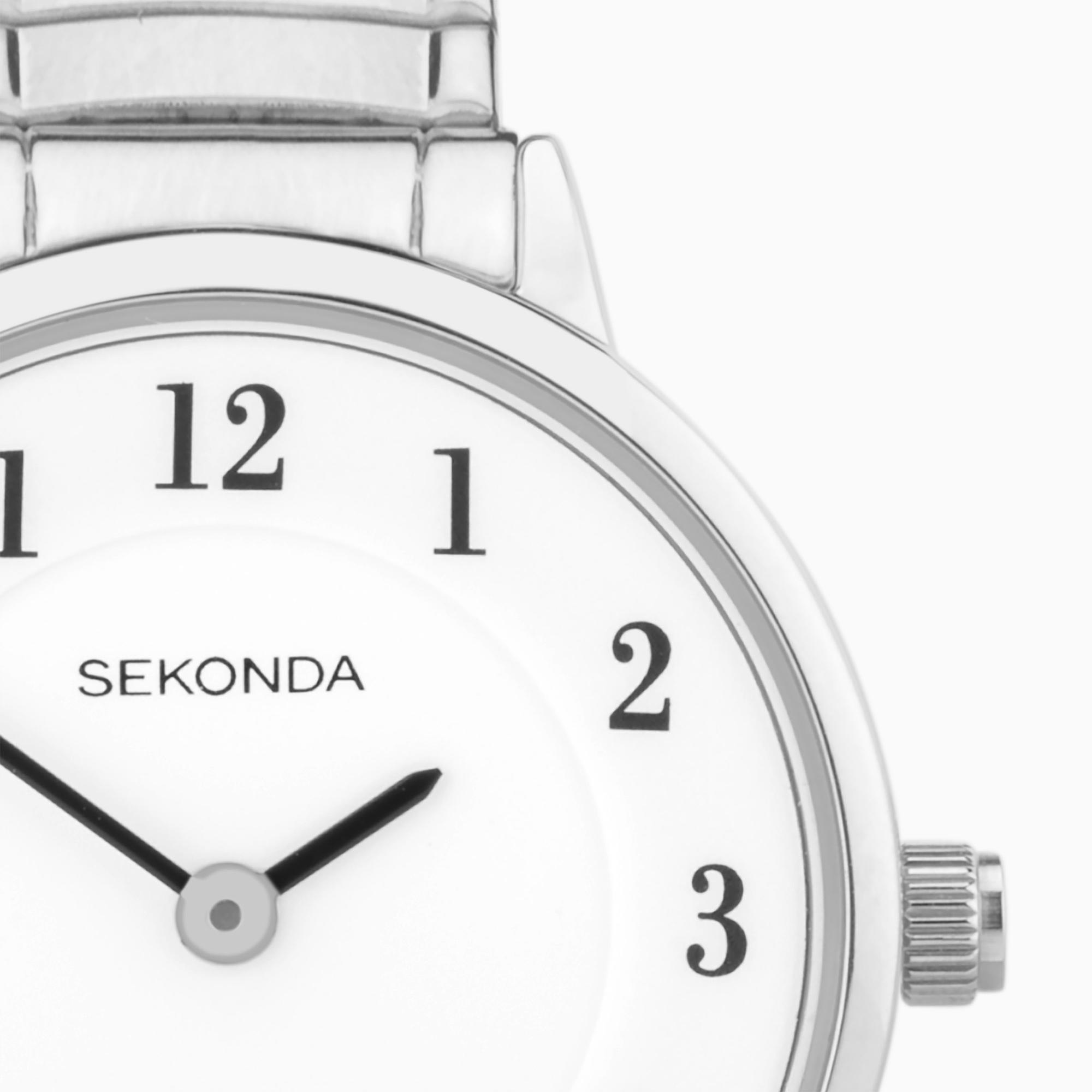 Sekonda 30131 zegarek srebrny klasyczny Classic bransoleta - miniatura 8