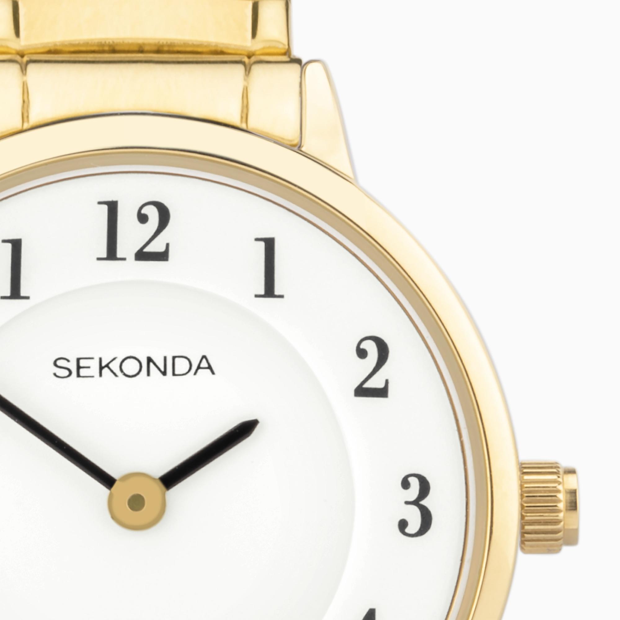 Sekonda 30132 zegarek złoty klasyczny Classic bransoleta - miniatura 5
