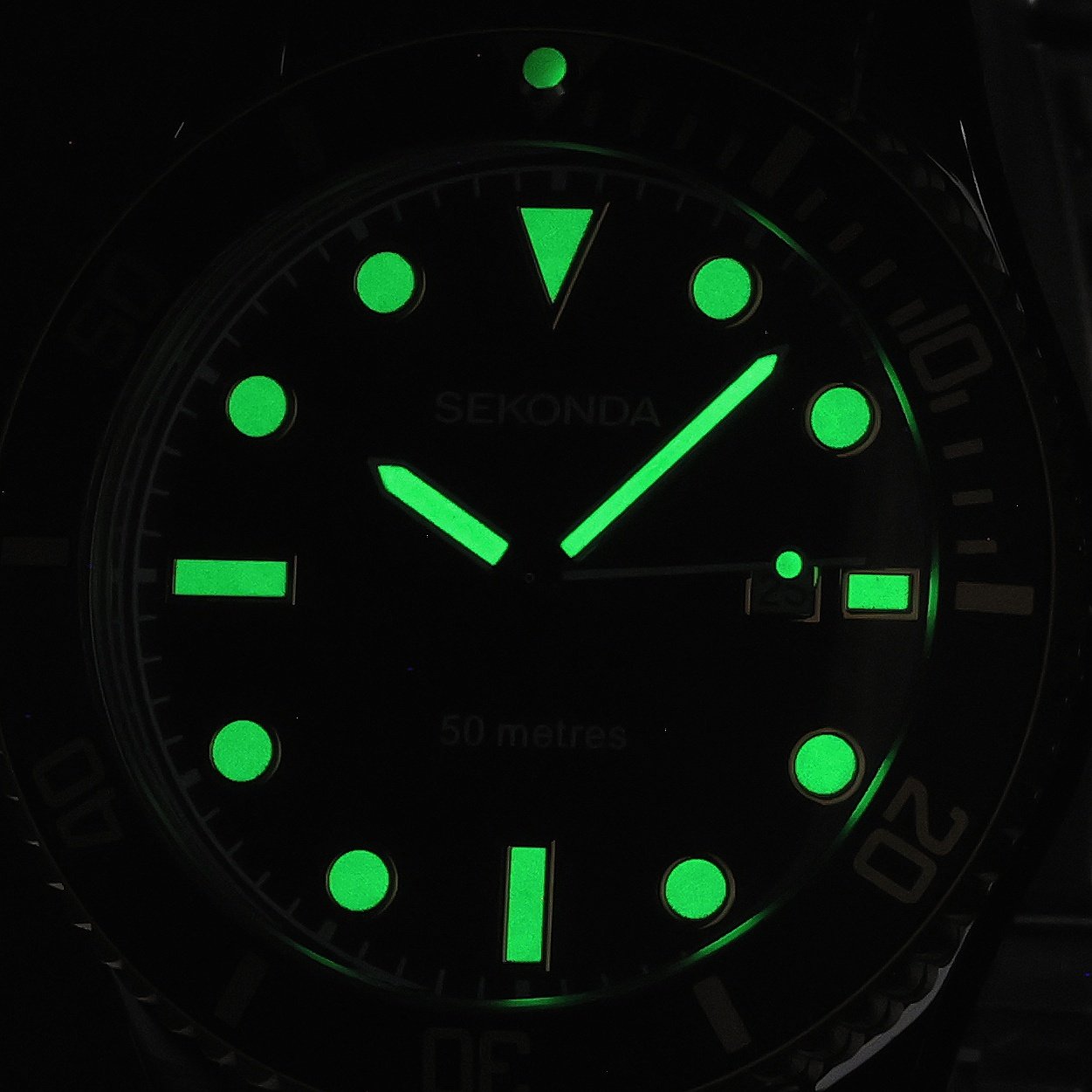 Sekonda 30139 Dive klasyczny zegarek srebrny - miniatura 5