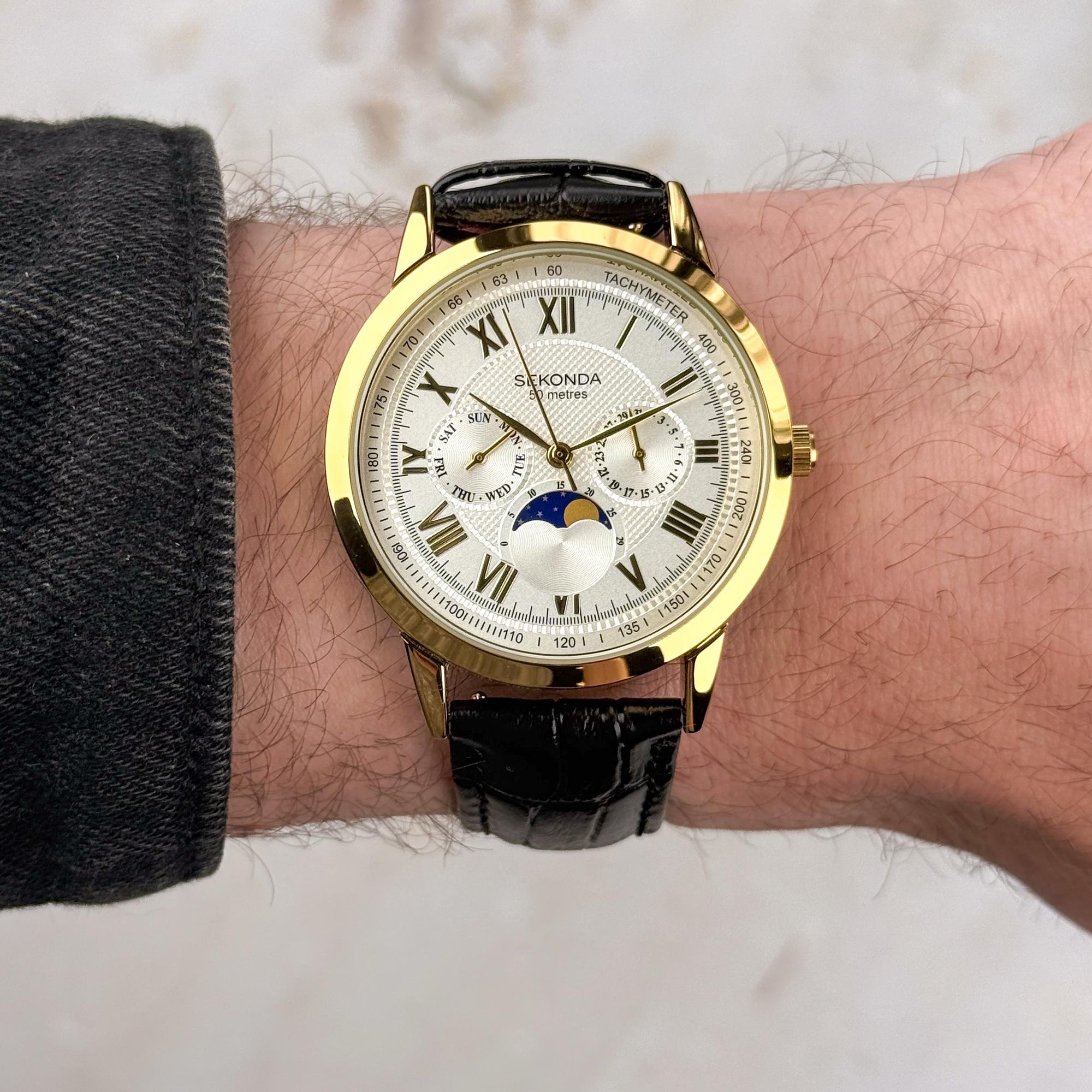 Sekonda 30147 zegarek męski klasyczny Classic pasek - miniatura 10