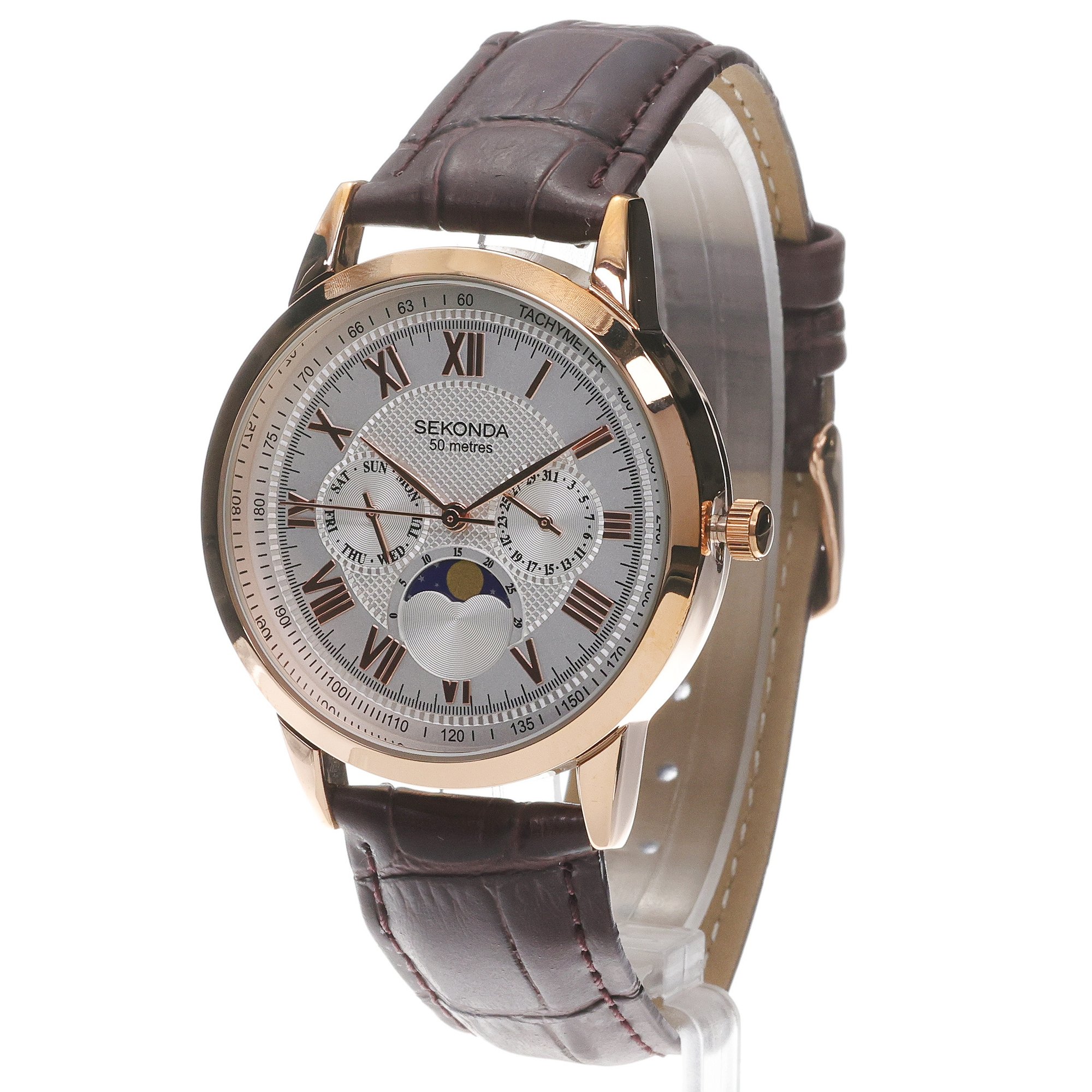 Sekonda 30148 Classic klasyczny zegarek różowe złoto - miniatura 2
