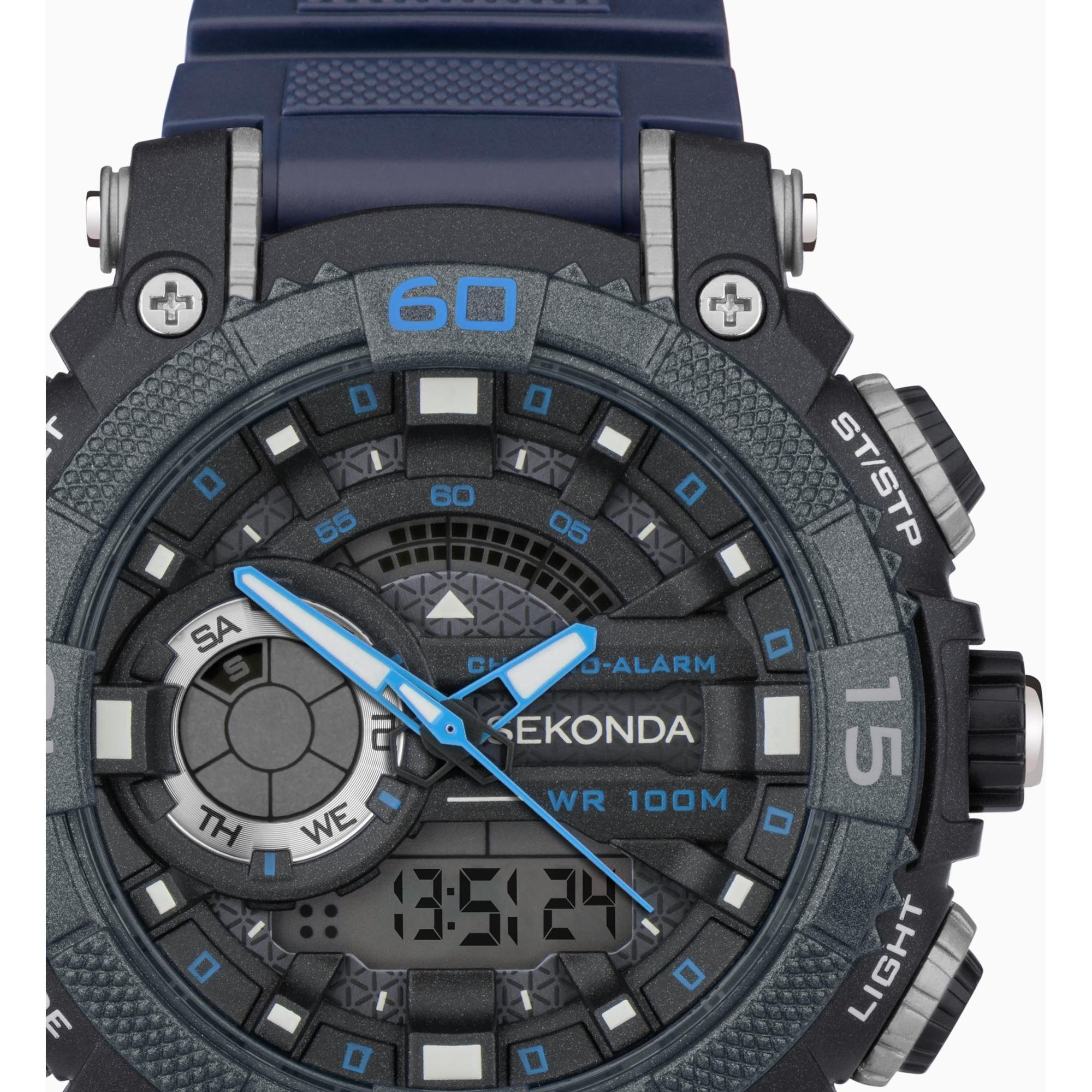 Sekonda 30167 Digital sportowy zegarek niebieski - miniatura 9