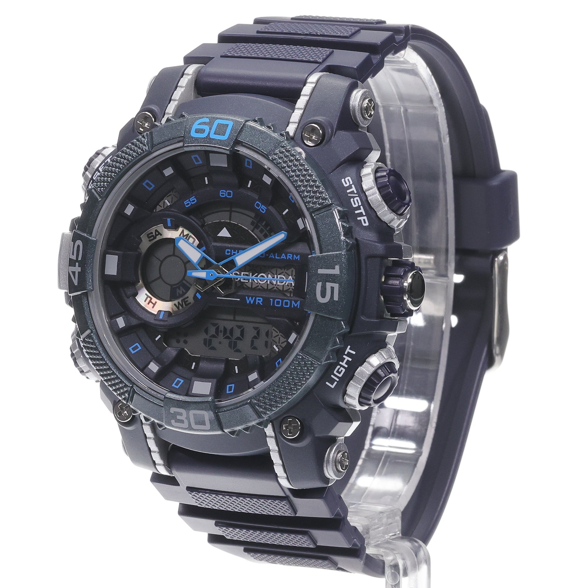 Sekonda 30167 Digital zegarek męski sportowy z tworzywa sztucznego - miniatura 2