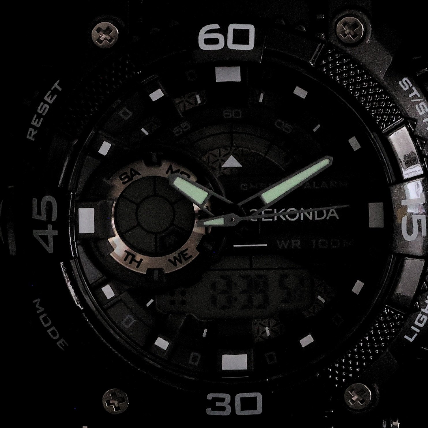 Sekonda 30168 Digital sportowy zegarek czarny - miniatura 5