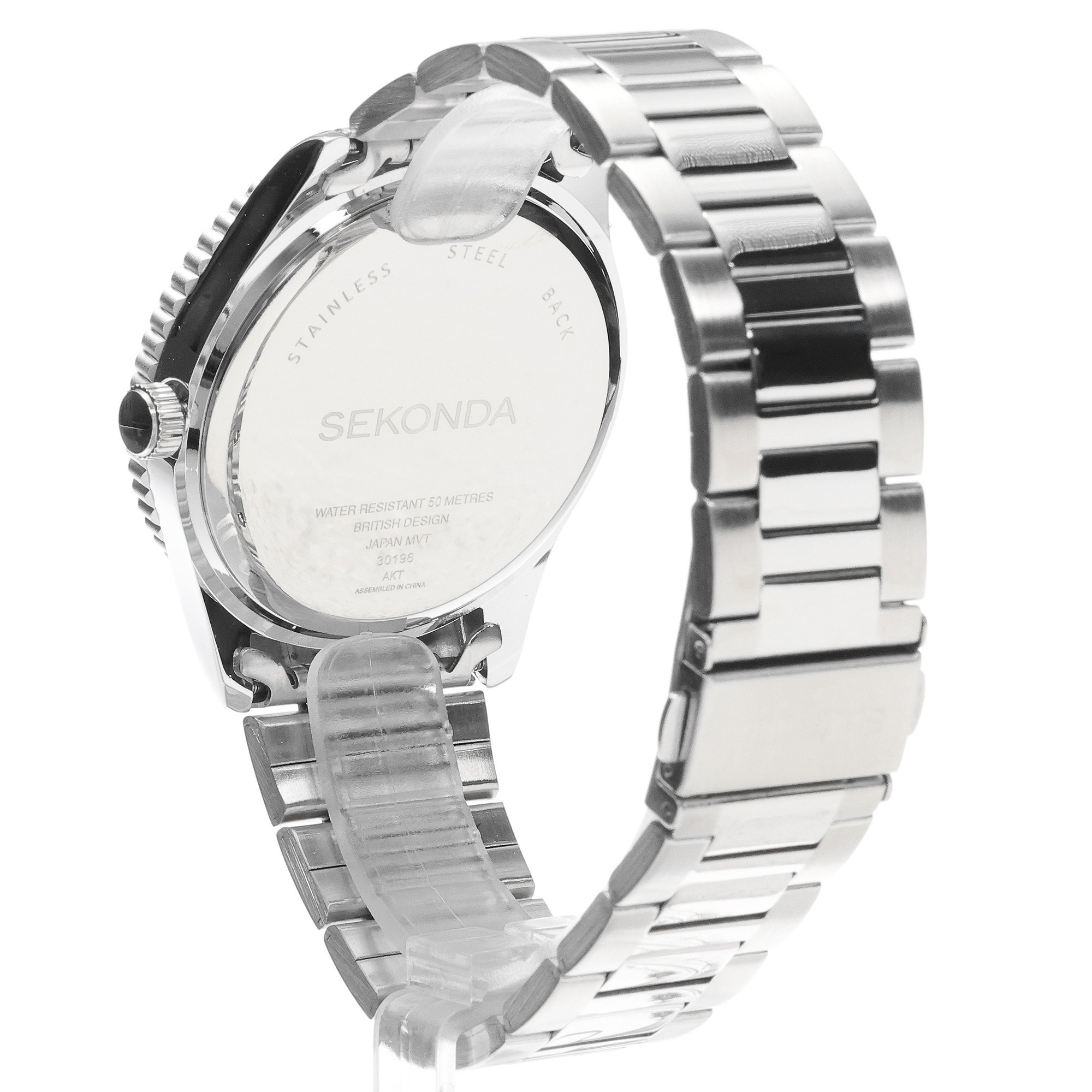 Sekonda 30196 Dive klasyczny zegarek srebrny - miniatura 4