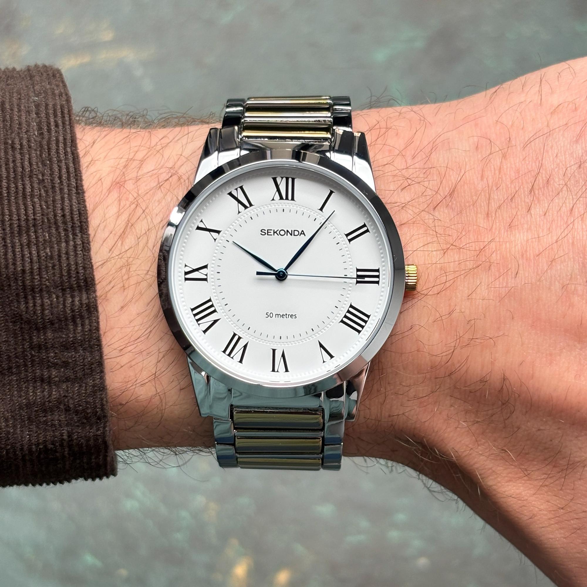 Sekonda 30248 Beaumont Sekonda klasyczny zegarek srebrny