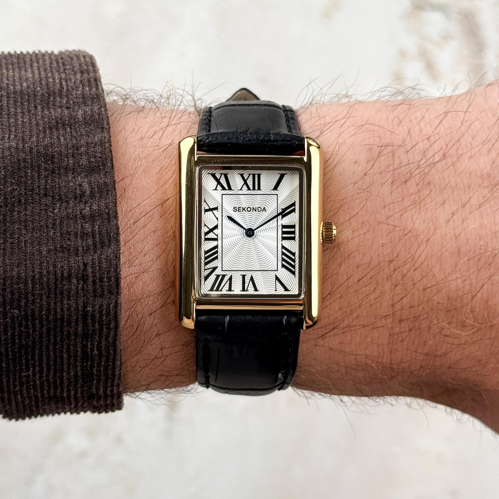 Sekonda 30270 Clement Mens Watch Classic klasyczny zegarek złoty - miniatura 9