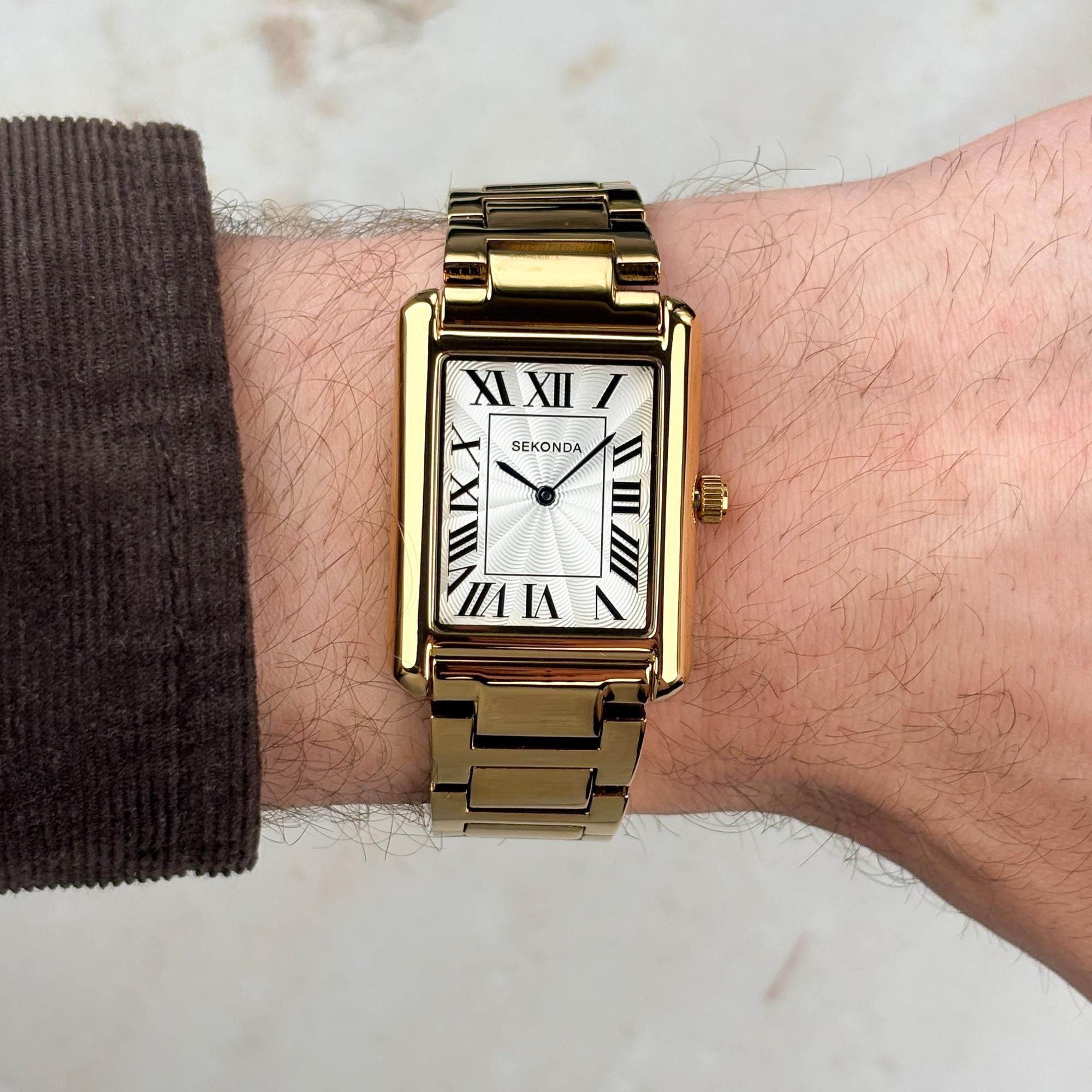 Sekonda 30273 Classic klasyczny zegarek złoty