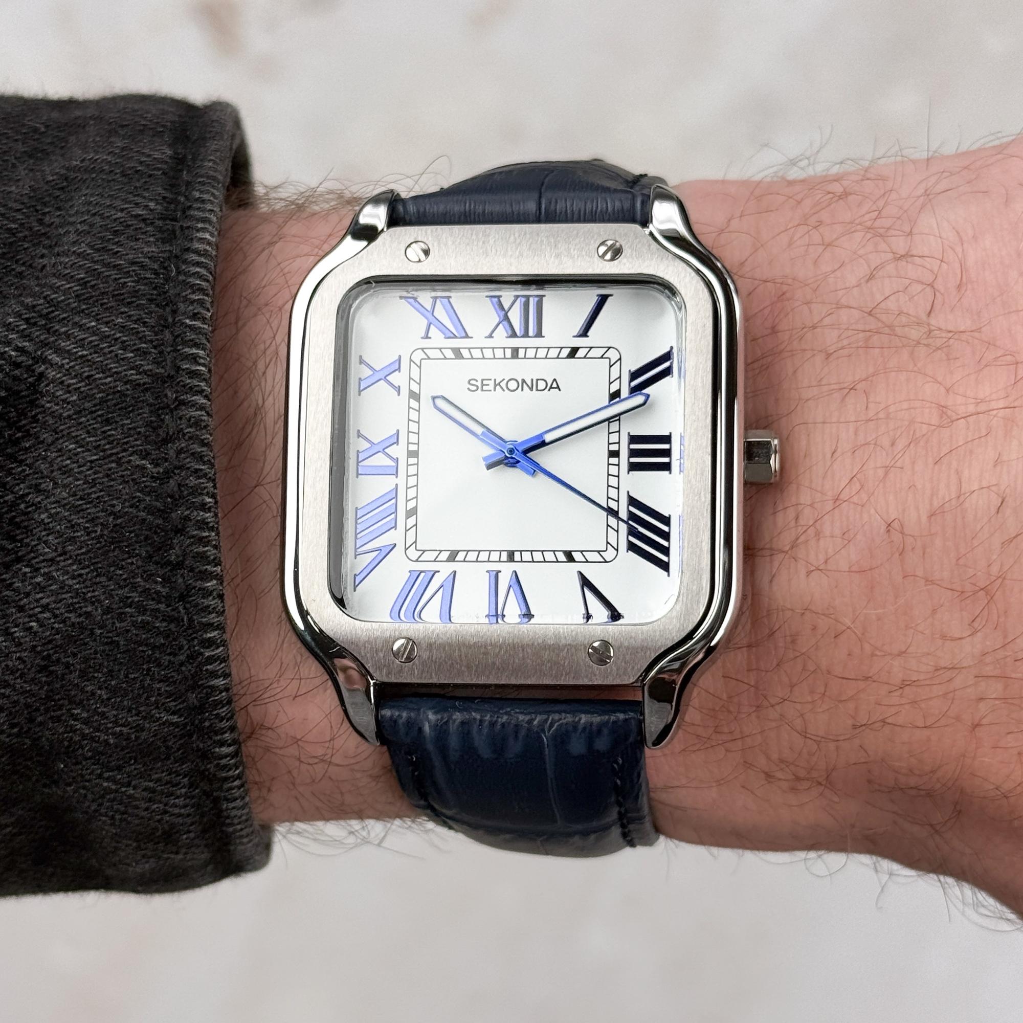 Sekonda 30286 Classic Rene Classic klasyczny zegarek srebrny - miniatura 9