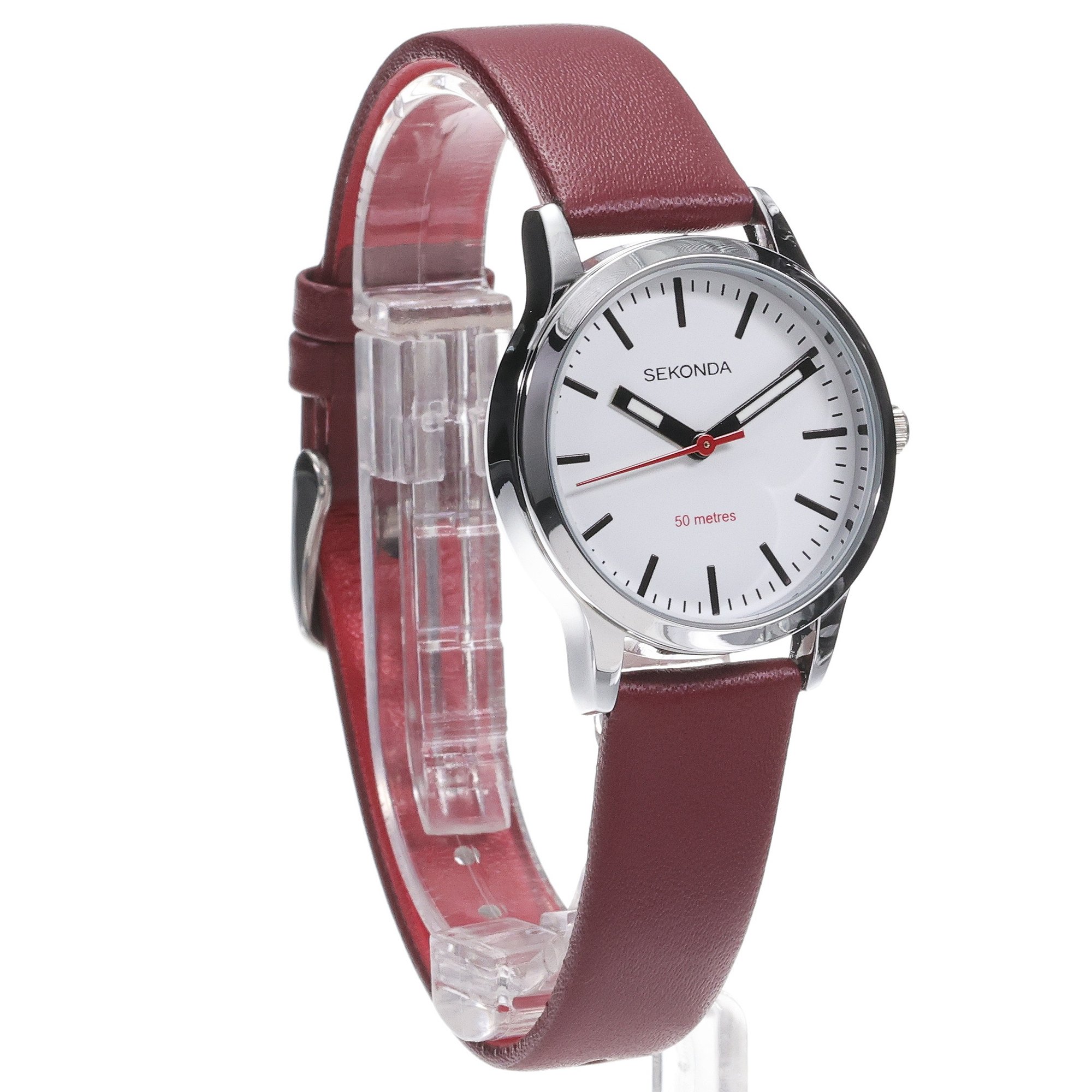 Sekonda 40483 zegarek srebrny klasyczny Modern pasek - miniatura 3