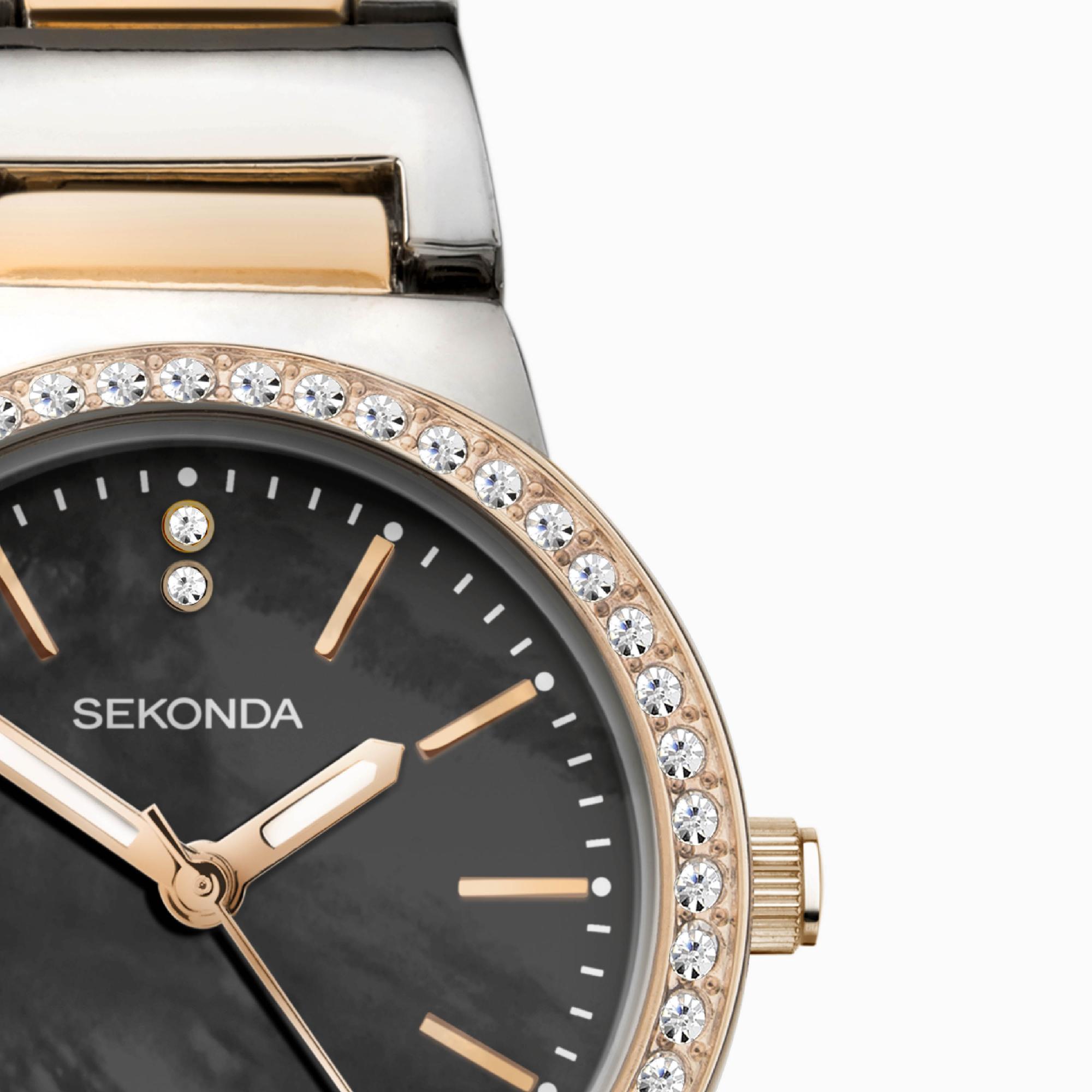 Sekonda 40493 zegarek srebrny fashion-modowy Dress bransoleta - miniatura 9