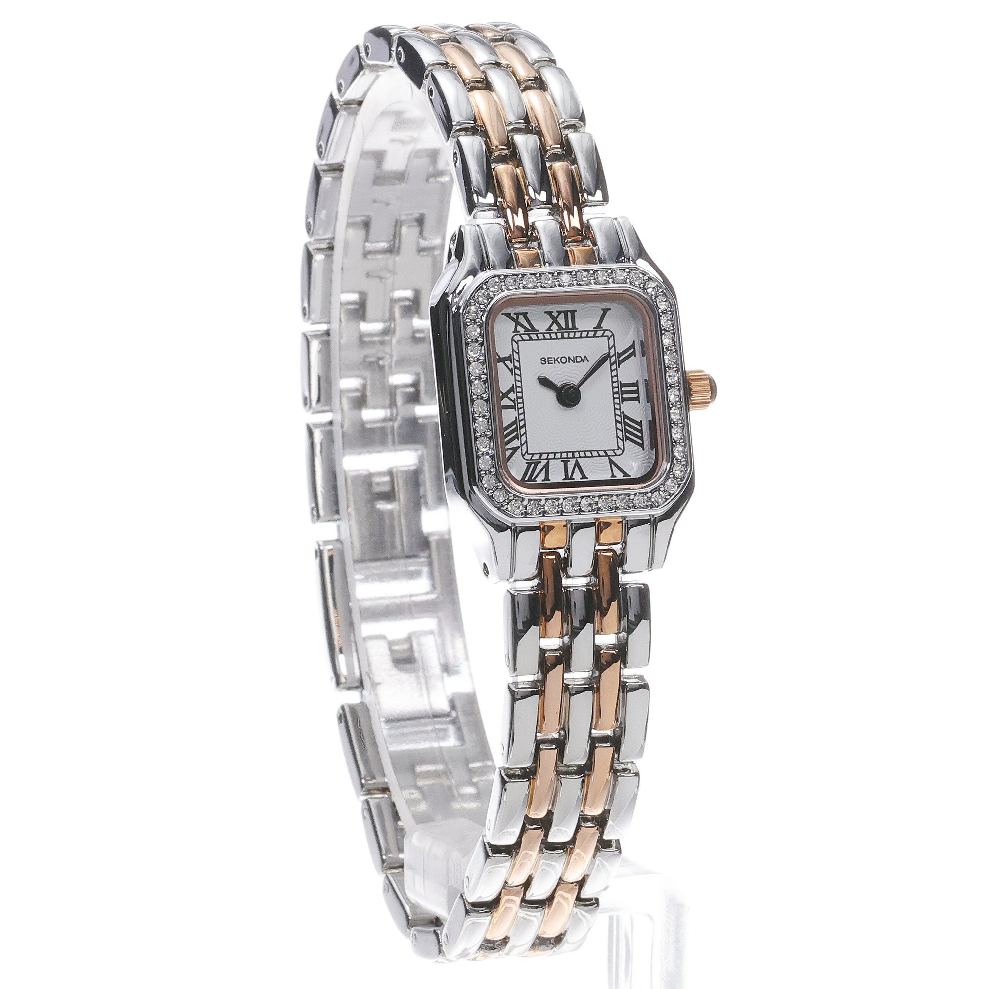 Sekonda 40543 zegarek srebrny klasyczny Classic bransoleta