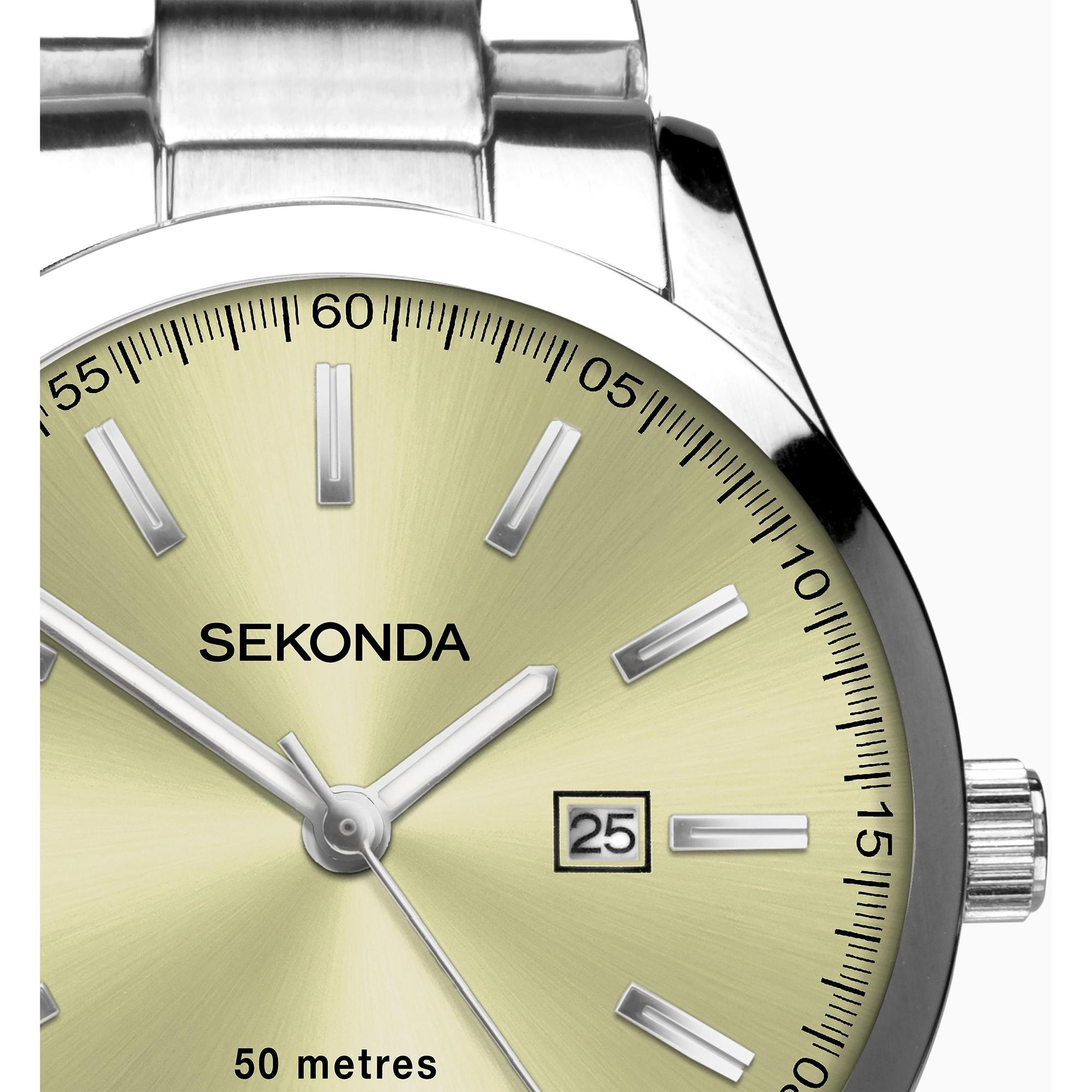 Sekonda 40547 zegarek srebrny klasyczny Classic bransoleta - miniatura 5