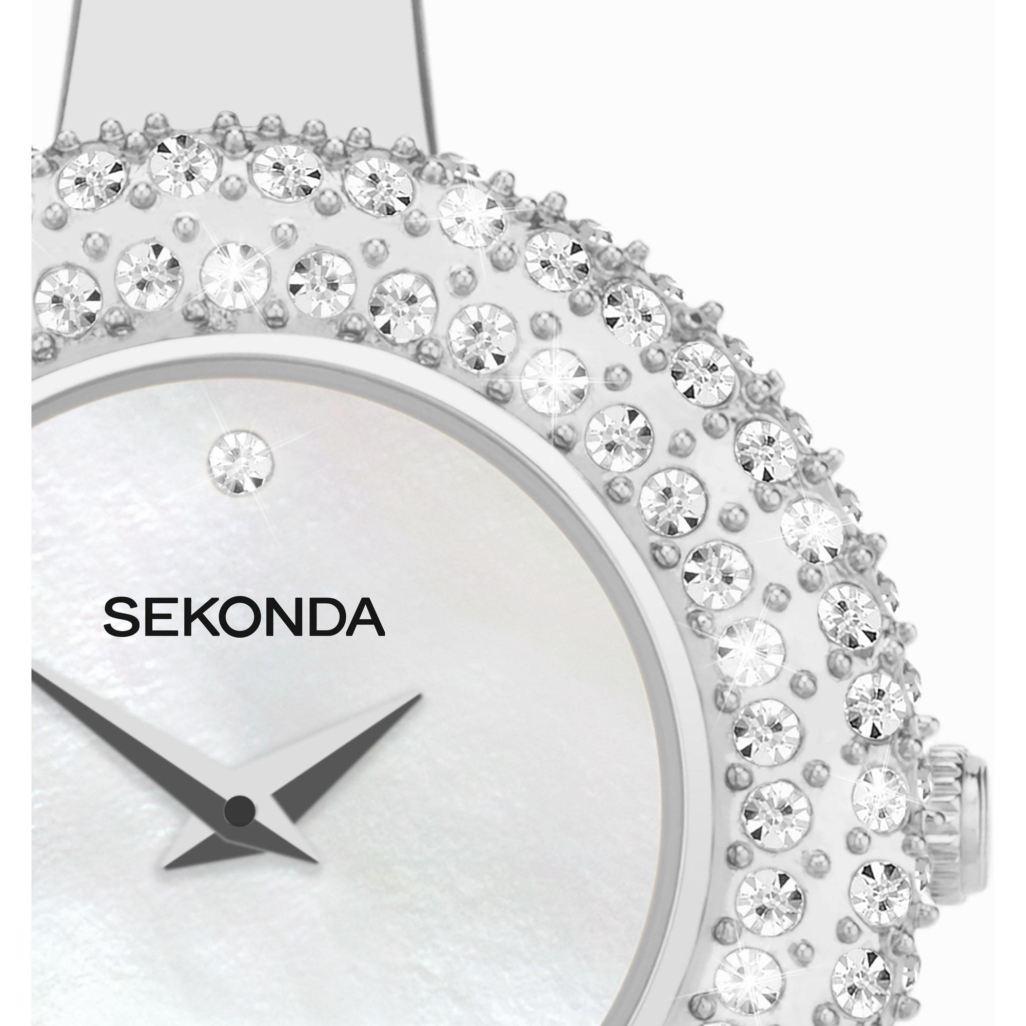 Sekonda 40586 zegarek srebrny fashion-modowy Dress bransoleta - miniatura 8