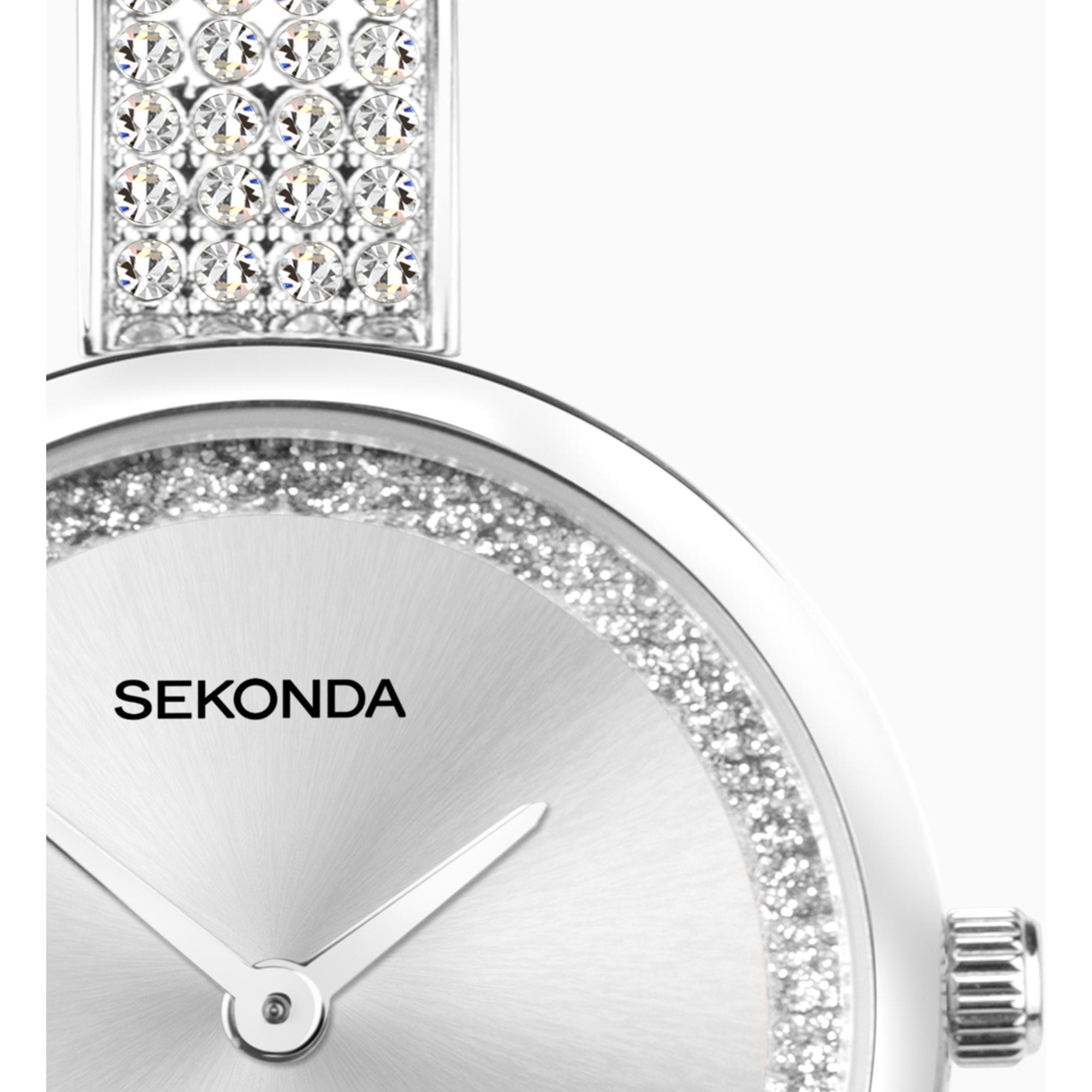 Sekonda 40597 zegarek srebrny fashion-modowy Dress bransoleta - miniatura 8