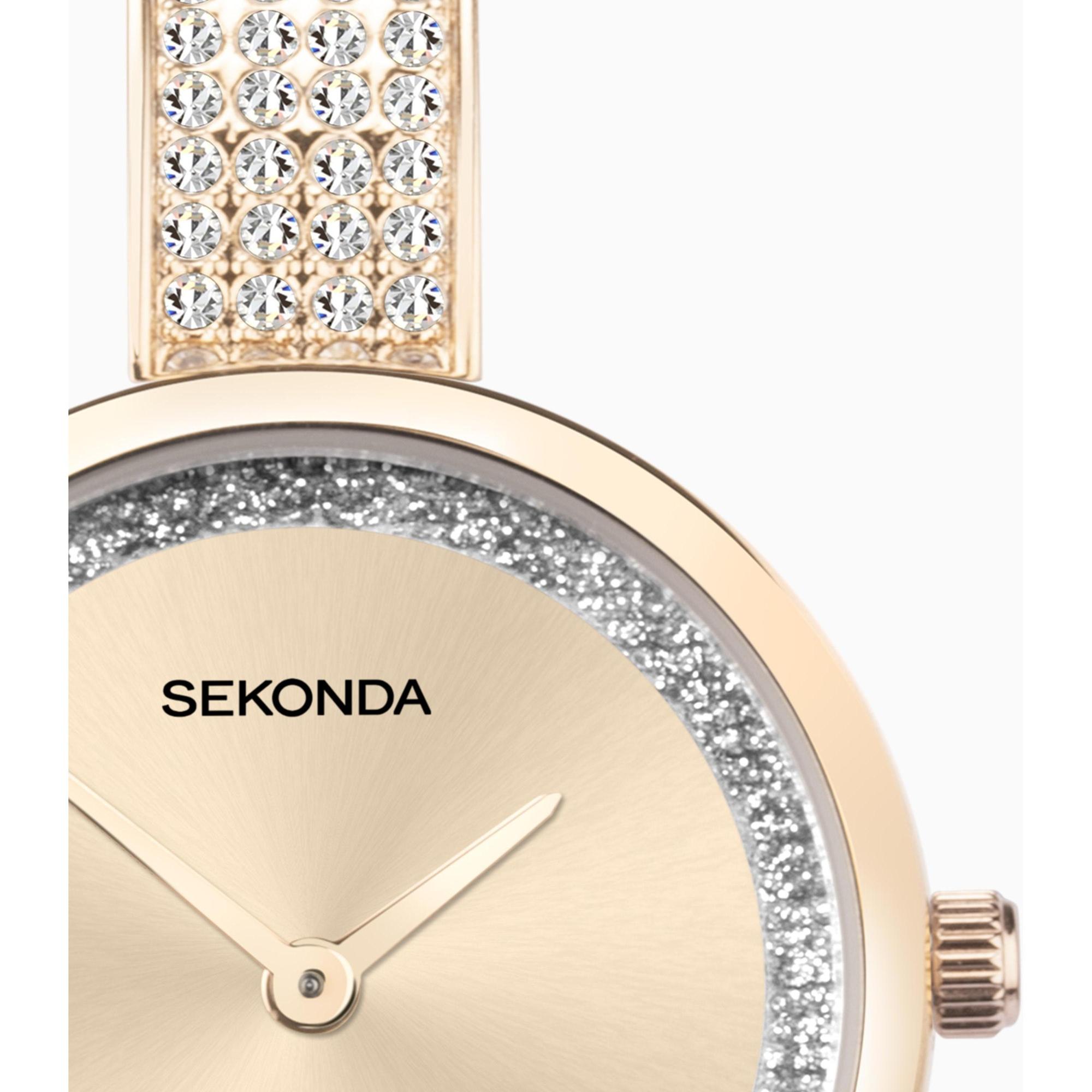 Sekonda 40599 zegarek różowe złoto fashion-modowy Dress bransoleta - miniatura 8