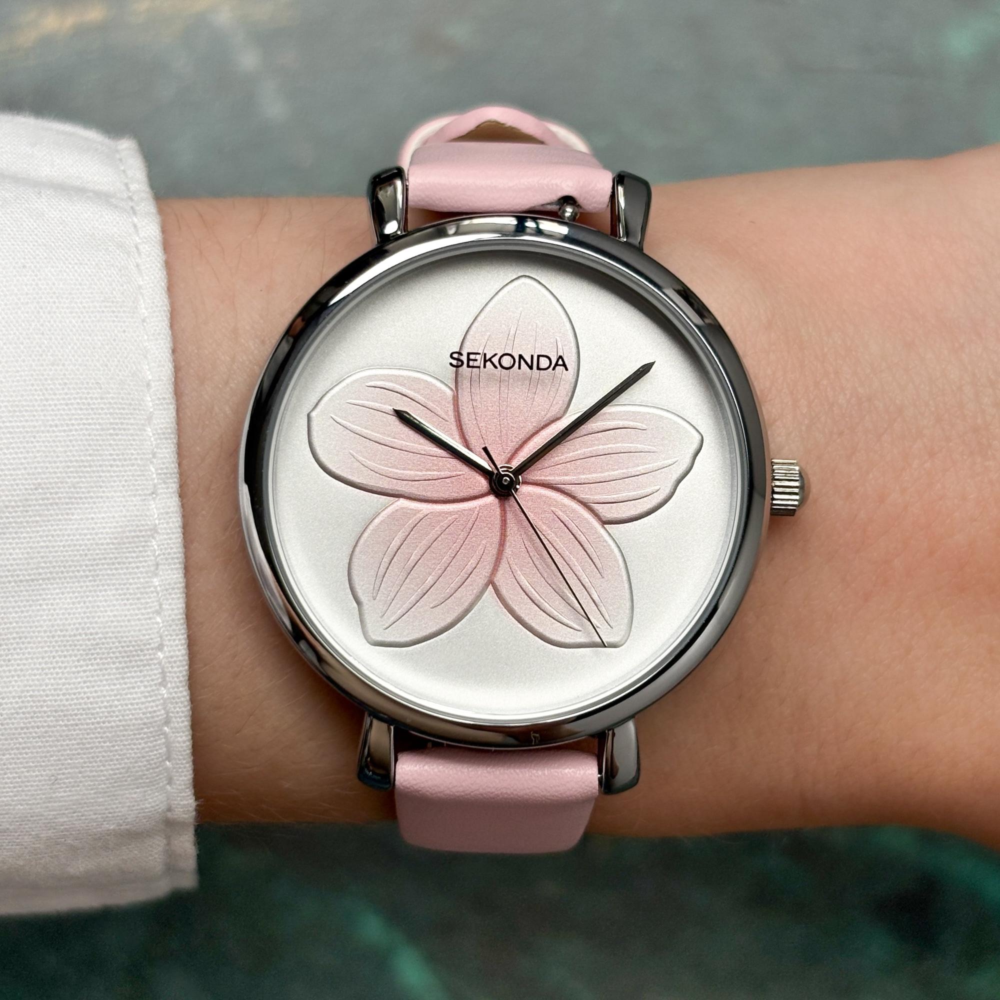 Sekonda 40612 zegarek srebrny klasyczny Dress pasek - miniatura 5