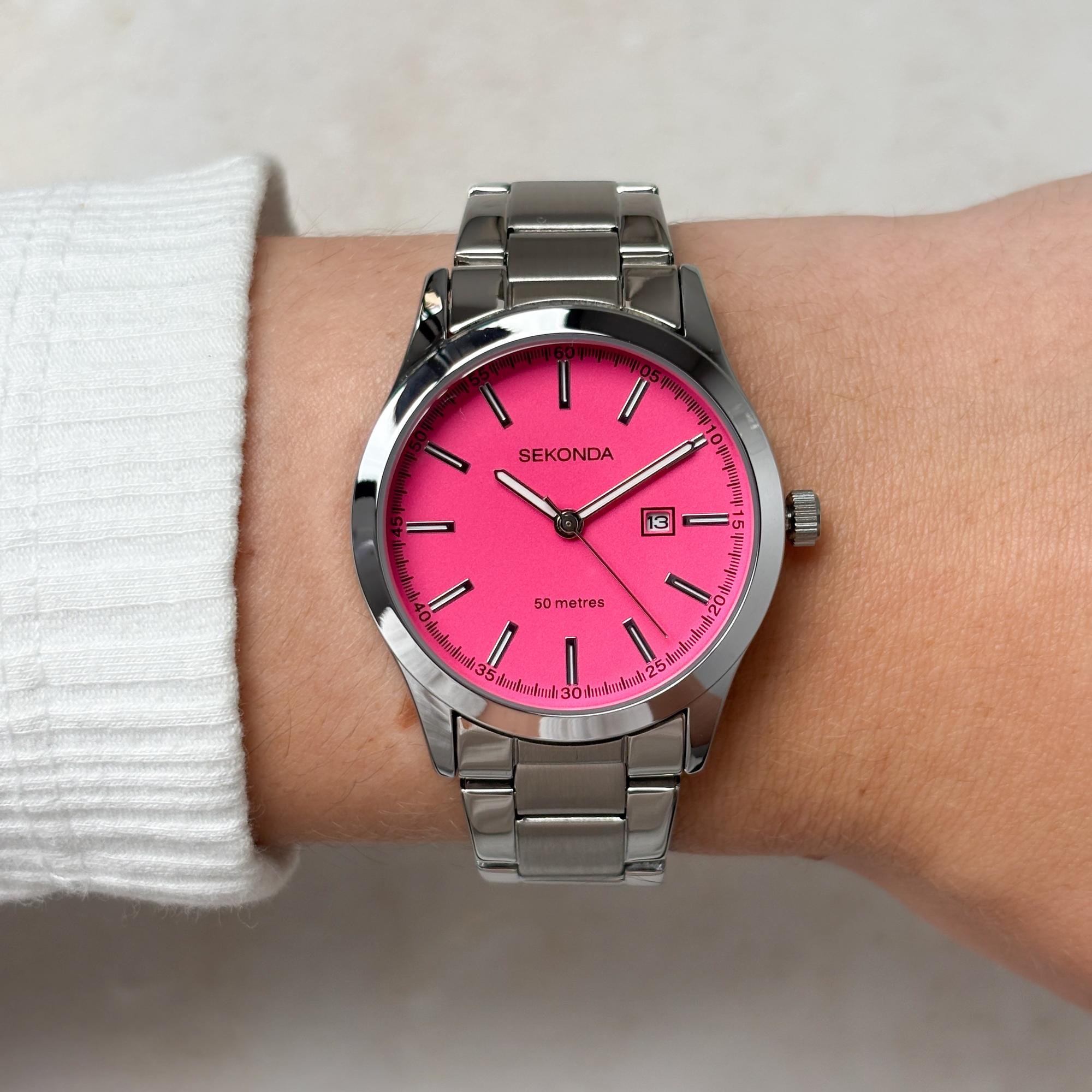 Sekonda 40613 Classic klasyczny zegarek srebrny - miniatura 9