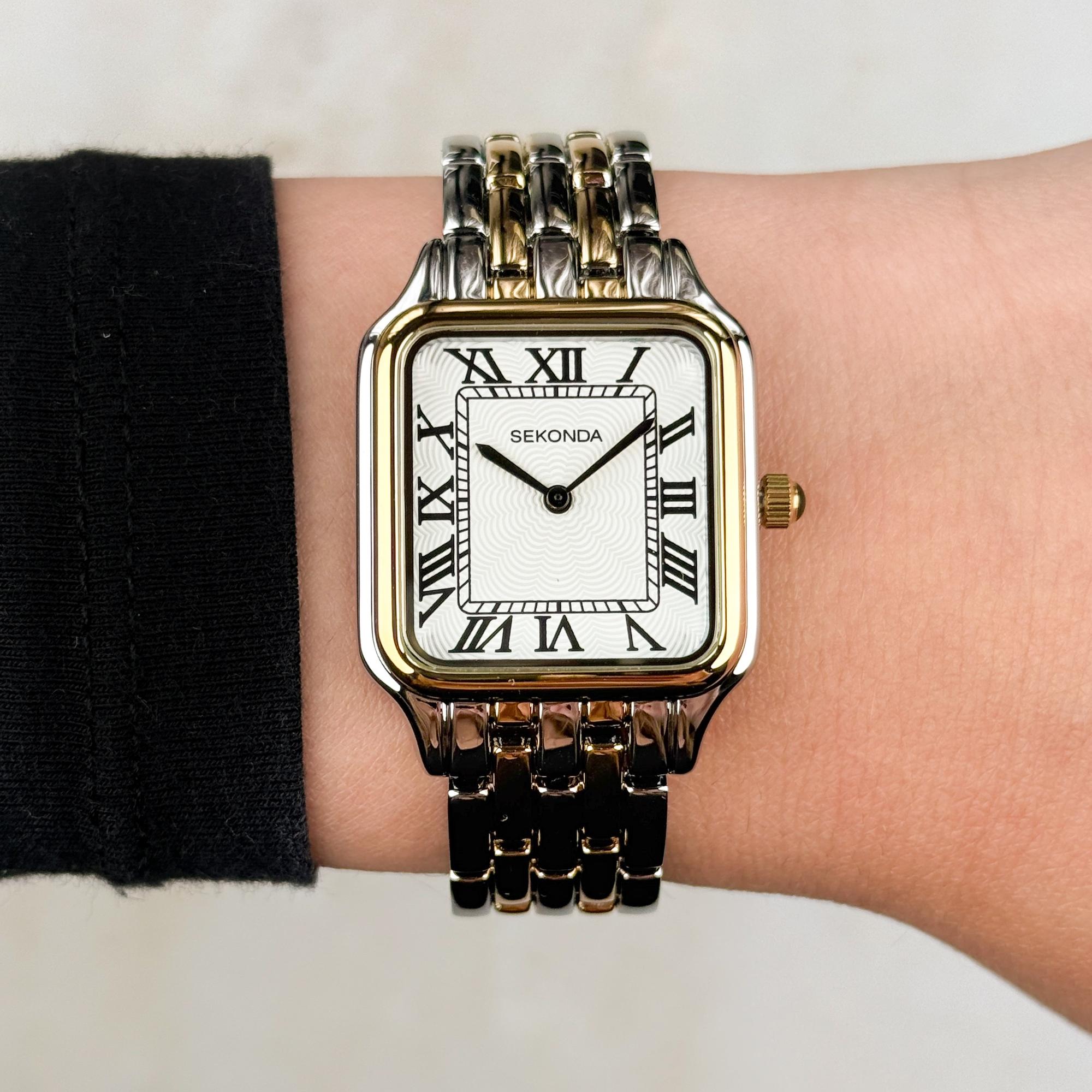Sekonda 40658 Classic klasyczny zegarek srebrny