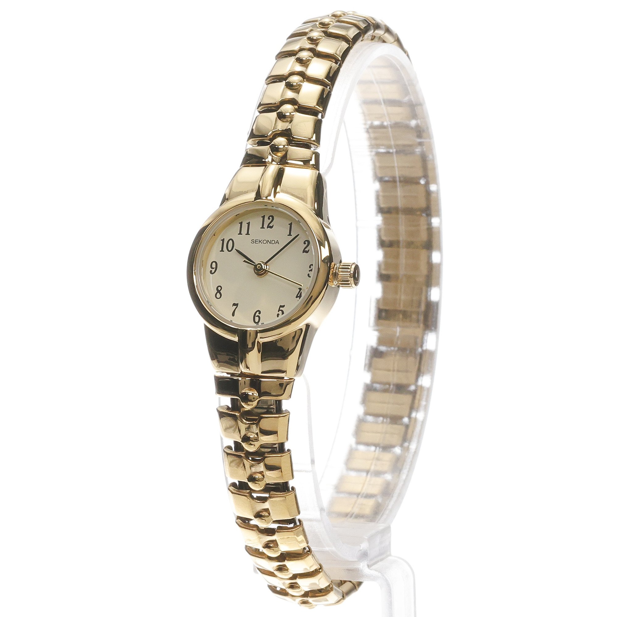 Sekonda 40679 Newton Sekonda klasyczny zegarek złoty - miniatura 2