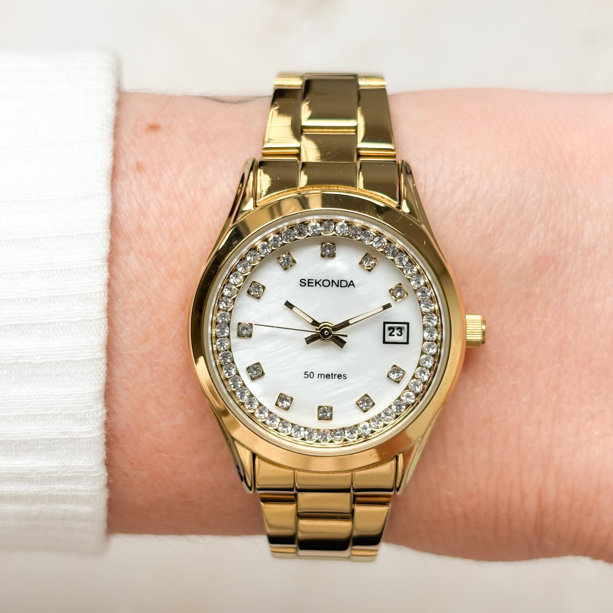 Sekonda 40716 Catherine Ladies Watch Sekonda klasyczny zegarek złoty