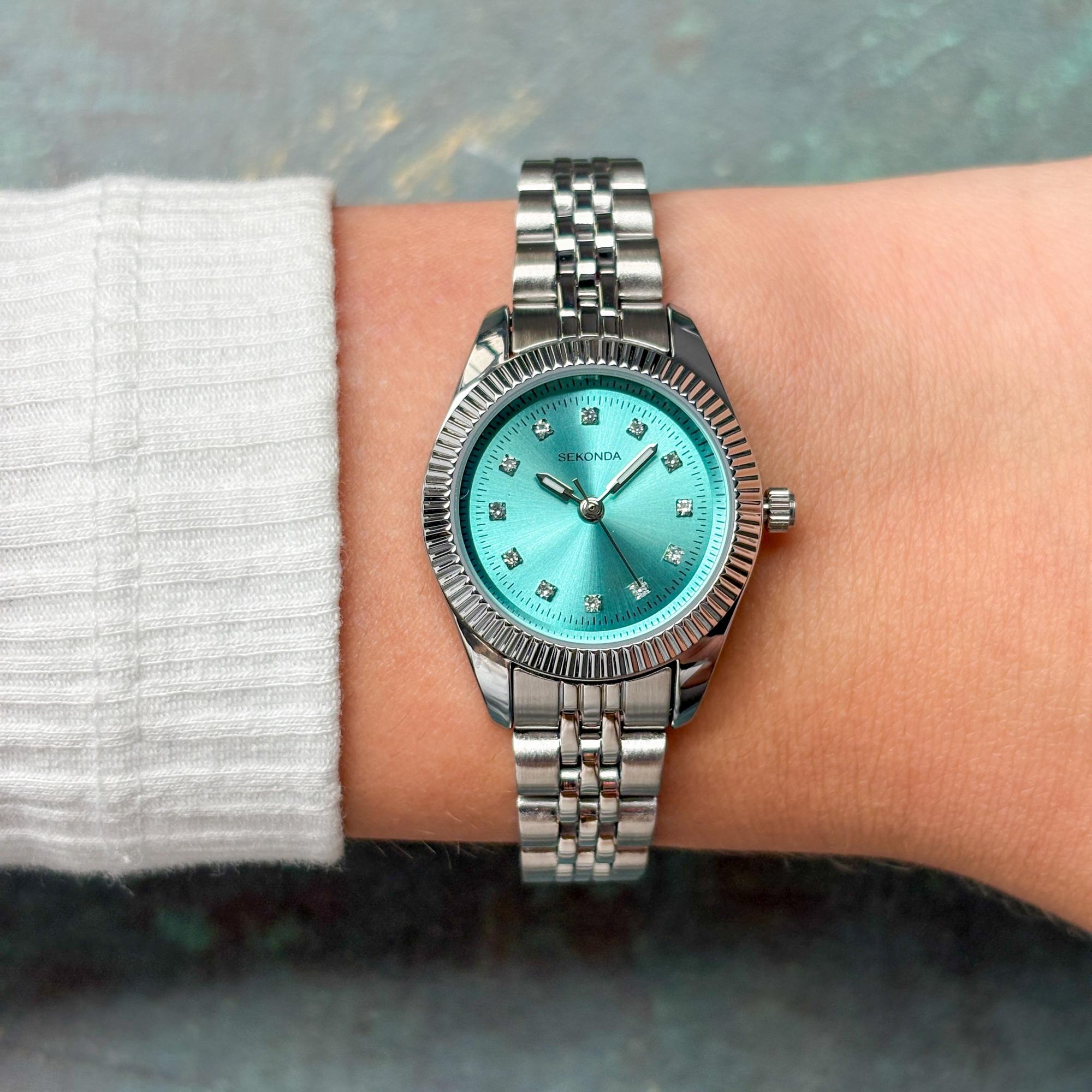 Sekonda 40718 zegarek damski biżuteryjny Sekonda bransoleta