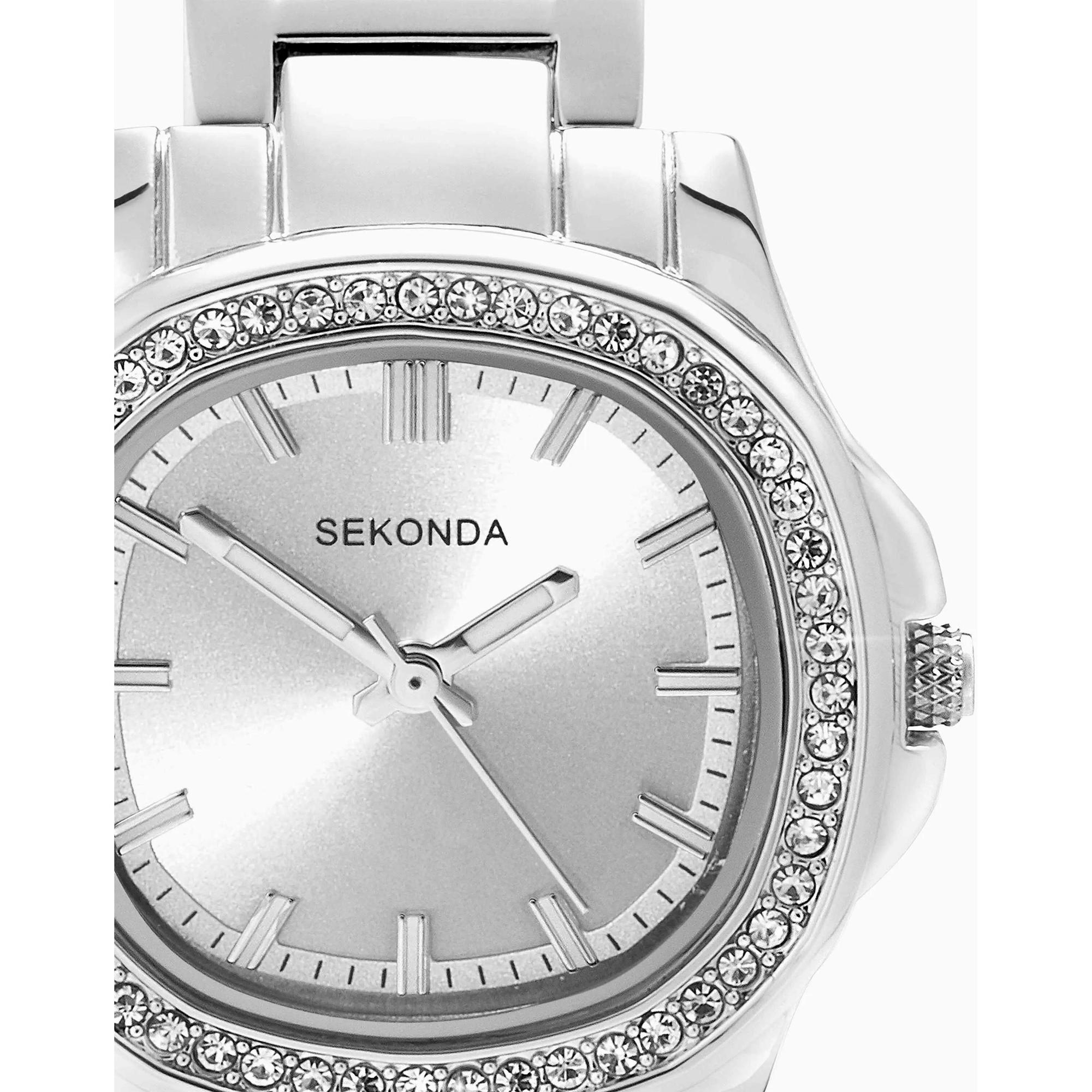 Sekonda 40722 zegarek srebrny biżuteryjny Sekonda bransoleta - miniatura 9