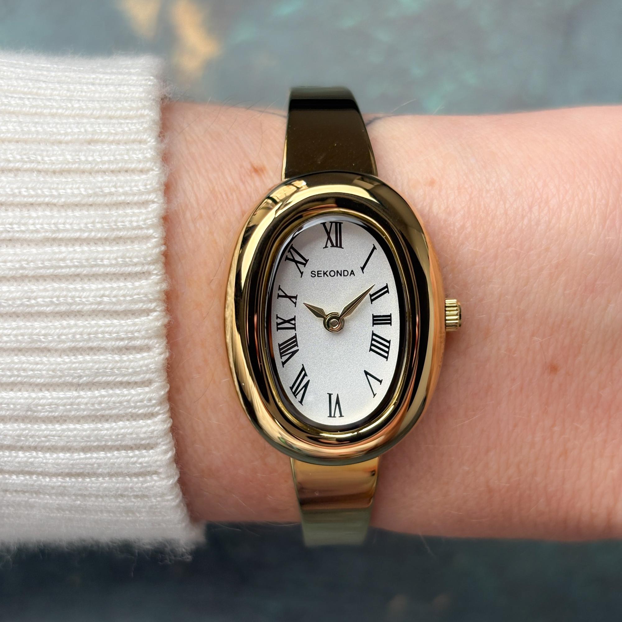 Sekonda 40741 Classic Bellamy Classic elegancki zegarek złoty - miniatura 9
