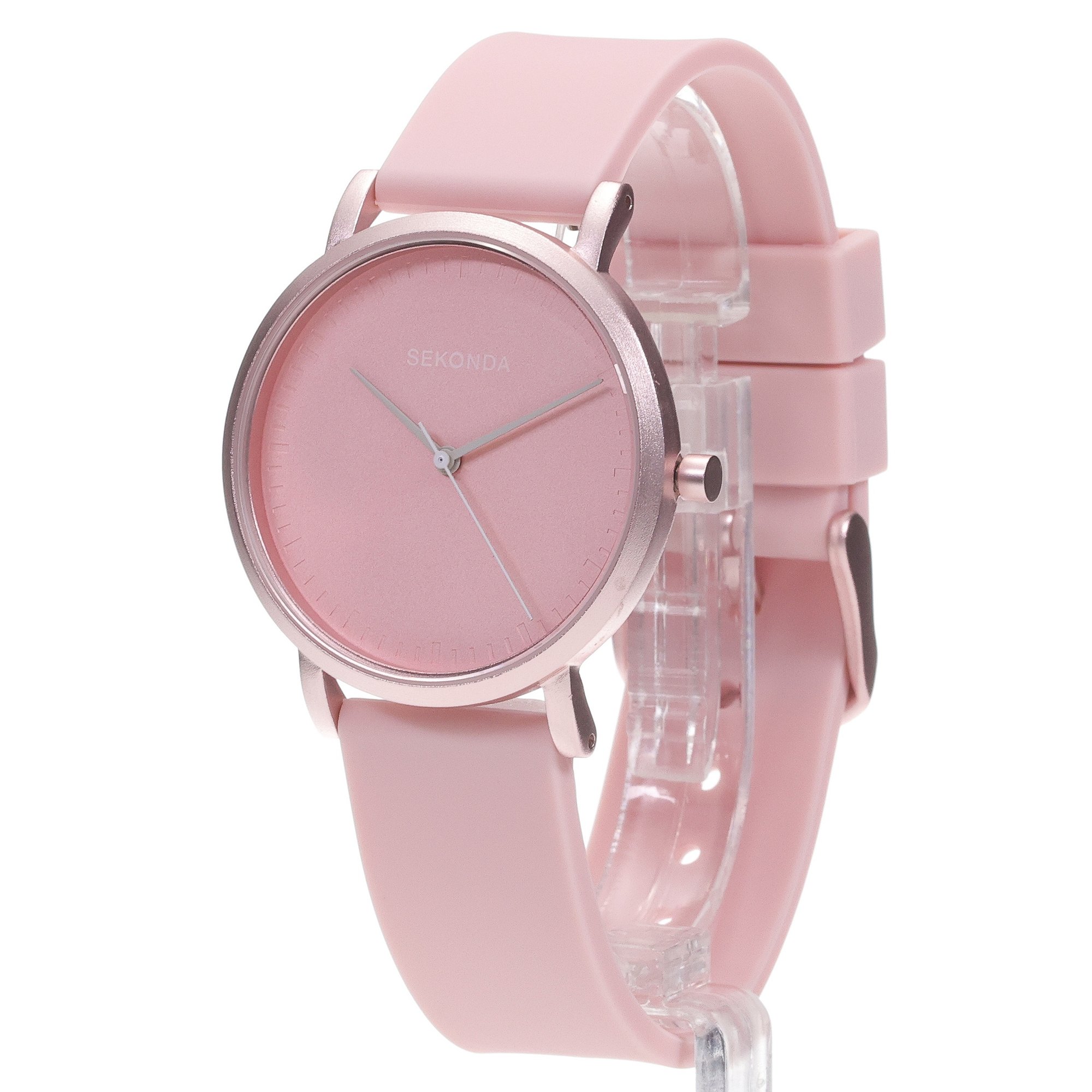 Sekonda 49040 zegarek różowy fashion-modowy Casual pasek - miniatura 2