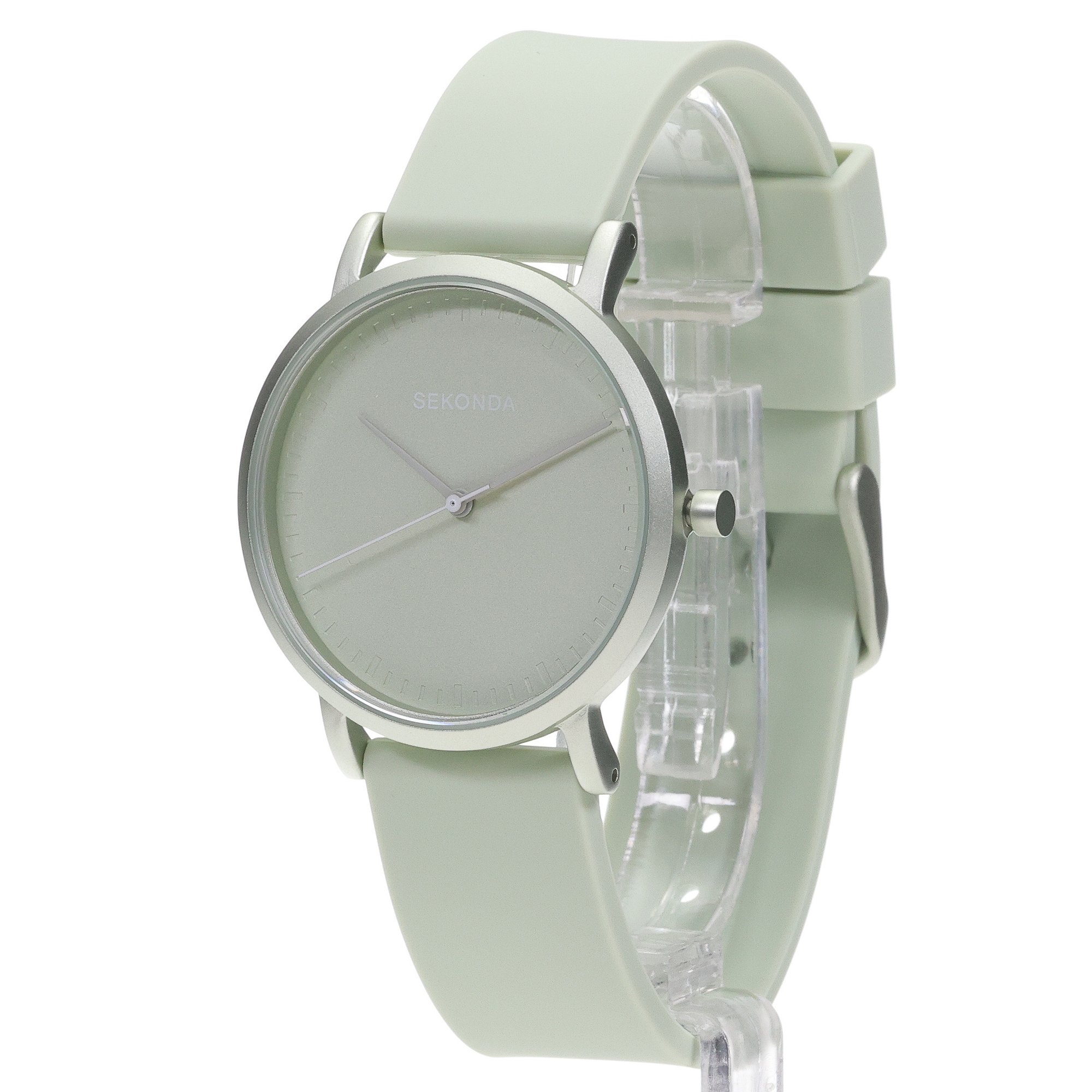 Sekonda 49042 zegarek zielony fashion-modowy Casual pasek - miniatura 2