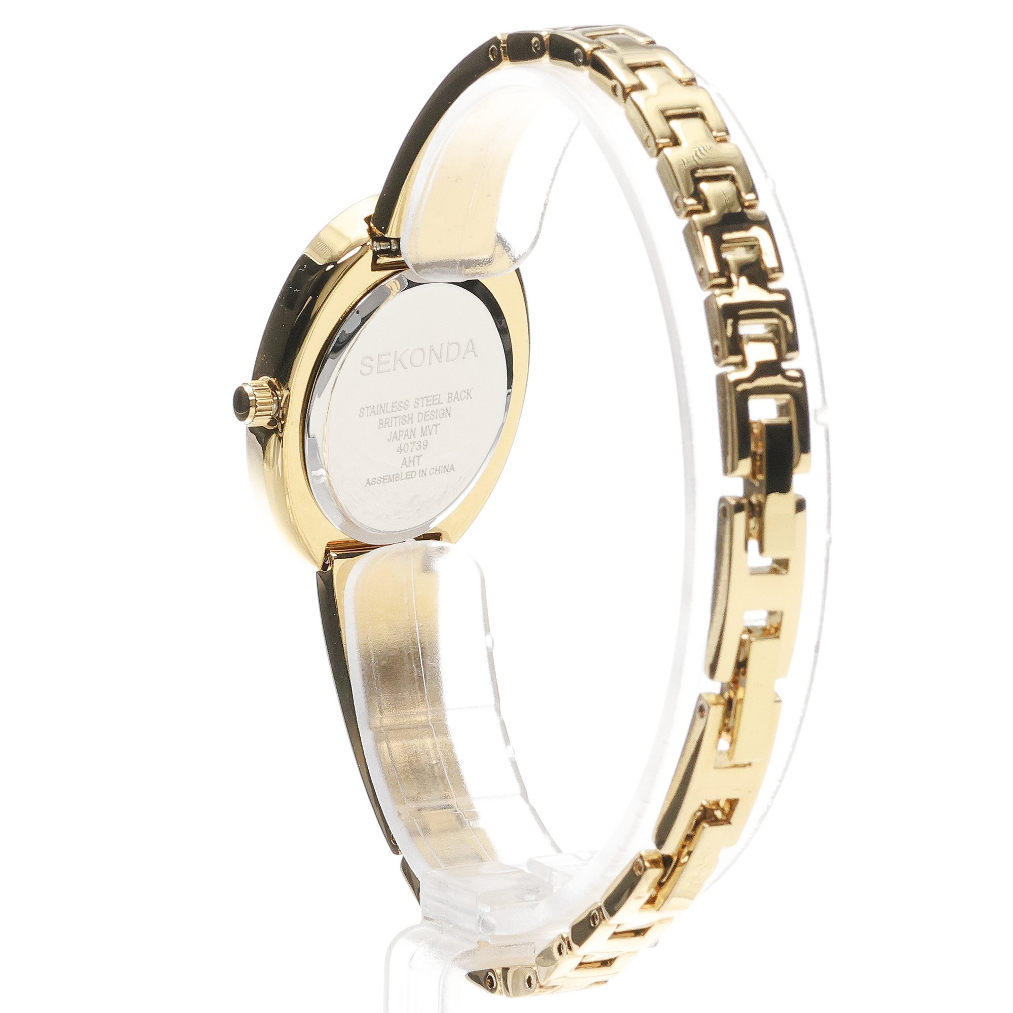 Sekonda 49078 zegarek złoty elegancki Classic bransoleta - miniatura 4