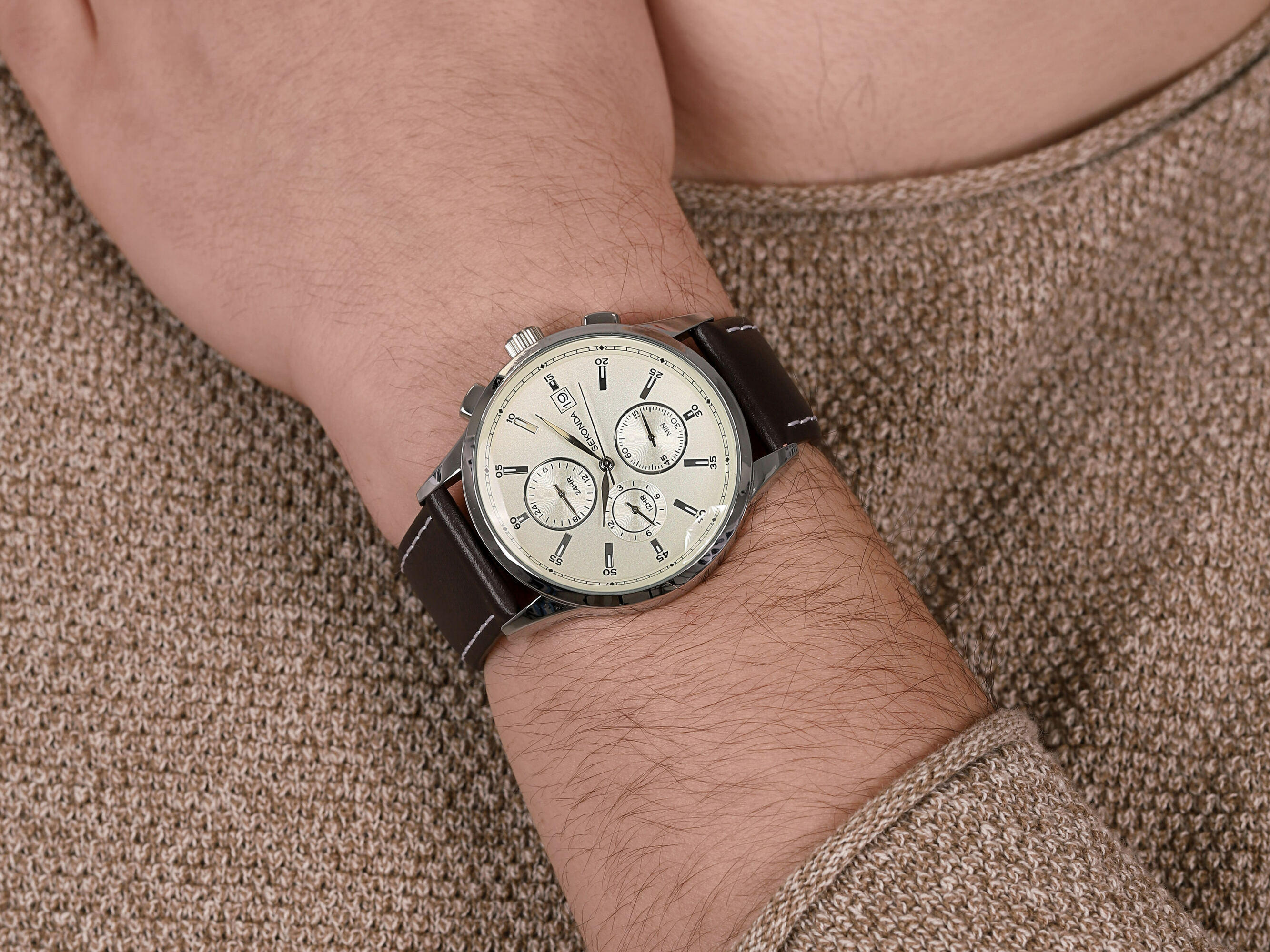 Sekonda SEK.1394 zegarek męski Chronograph - miniatura 4